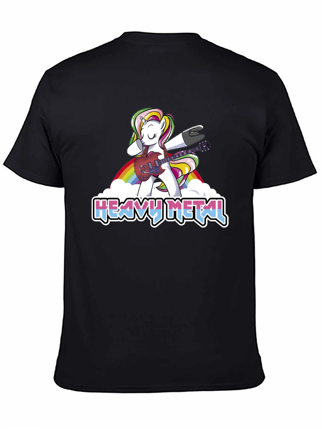 Unicorn Heavy Metal Guitarist T-Shirt
