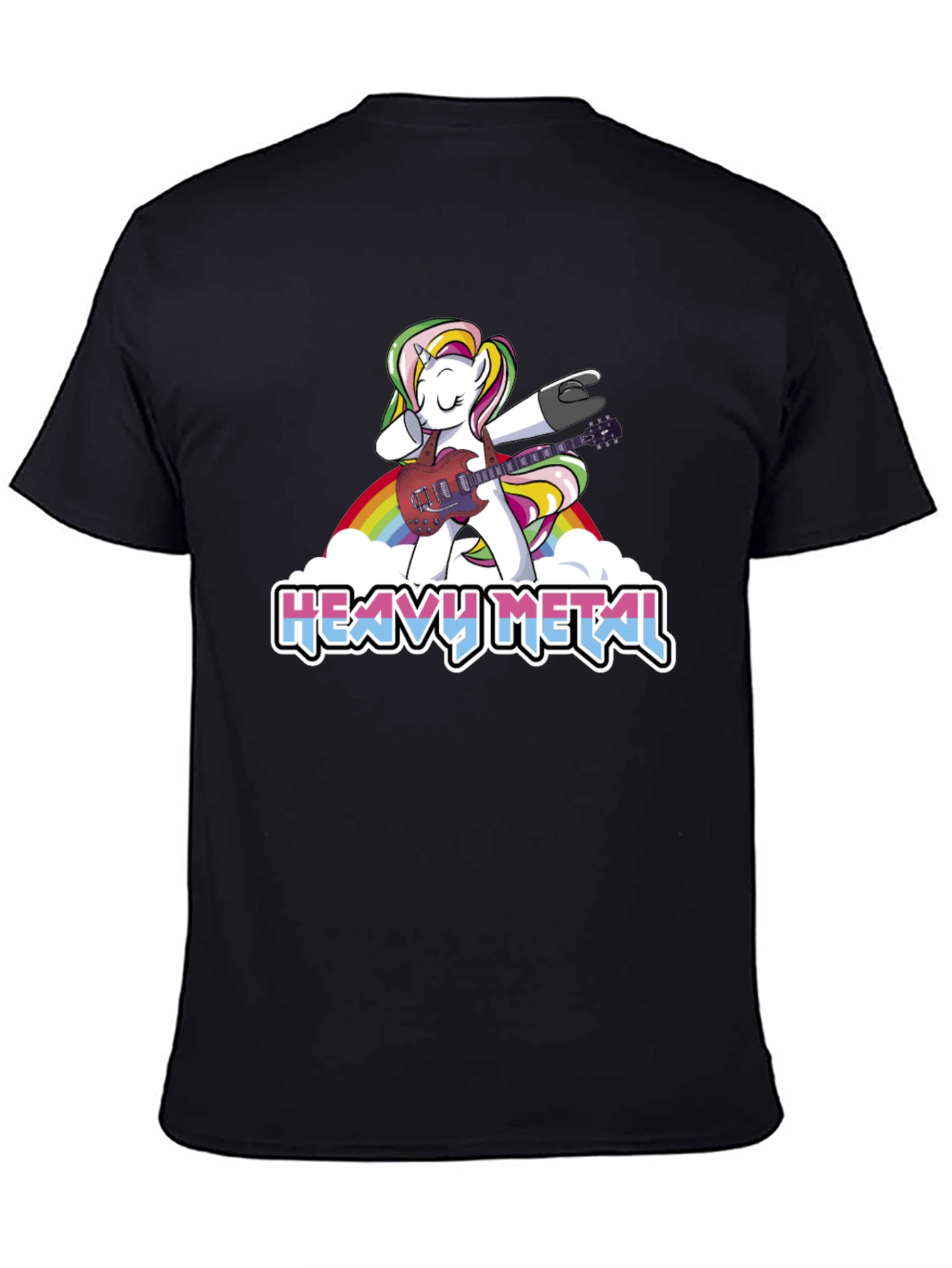 Unicorn Heavy Metal Guitarist T-Shirt
