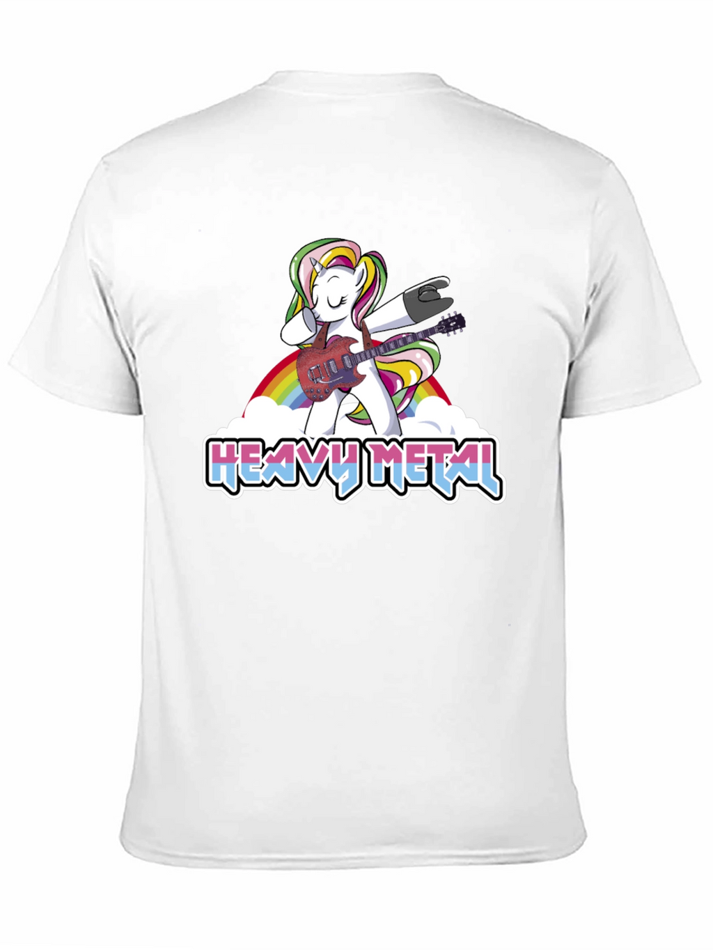 Unicorn Heavy Metal Guitarist T-Shirt