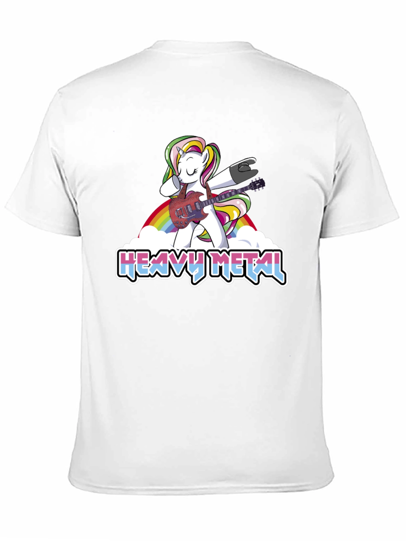 Unicorn Heavy Metal Guitarist T-Shirt