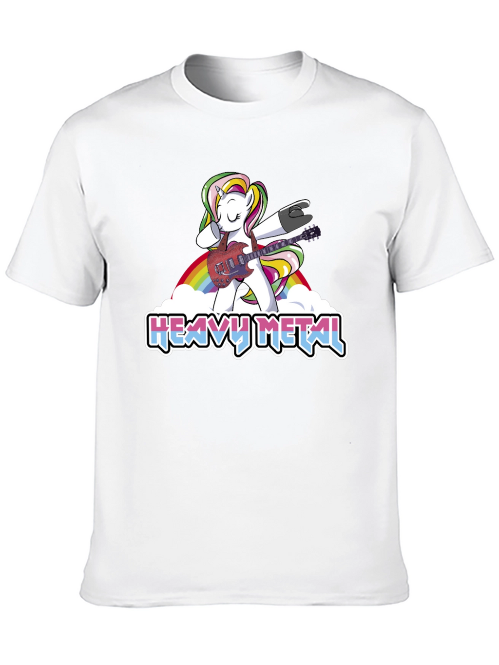 Unicorn Heavy Metal Guitarist T-Shirt