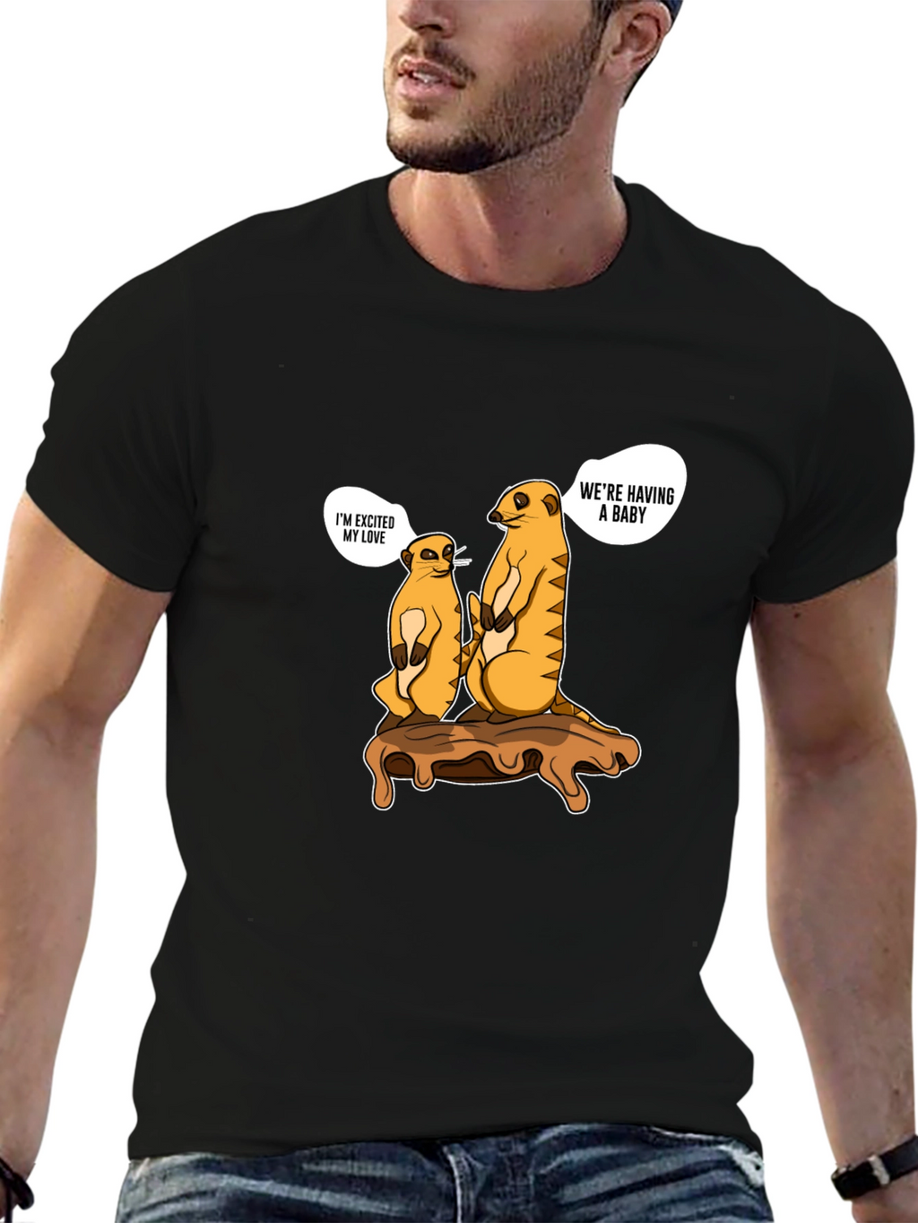 Meerkat Baby Announcement T-Shirt