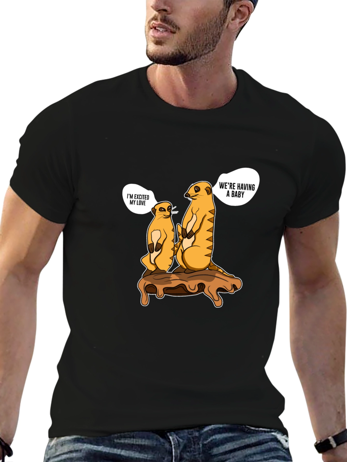 Meerkat Baby Announcement T-Shirt