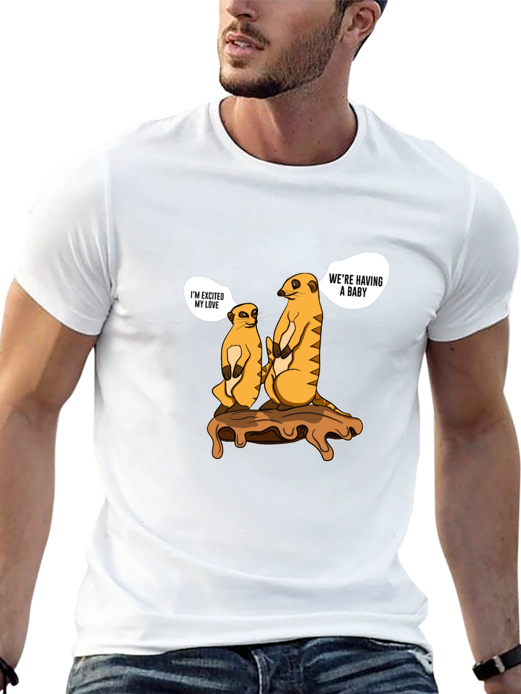 Meerkat Baby Announcement T-Shirt
