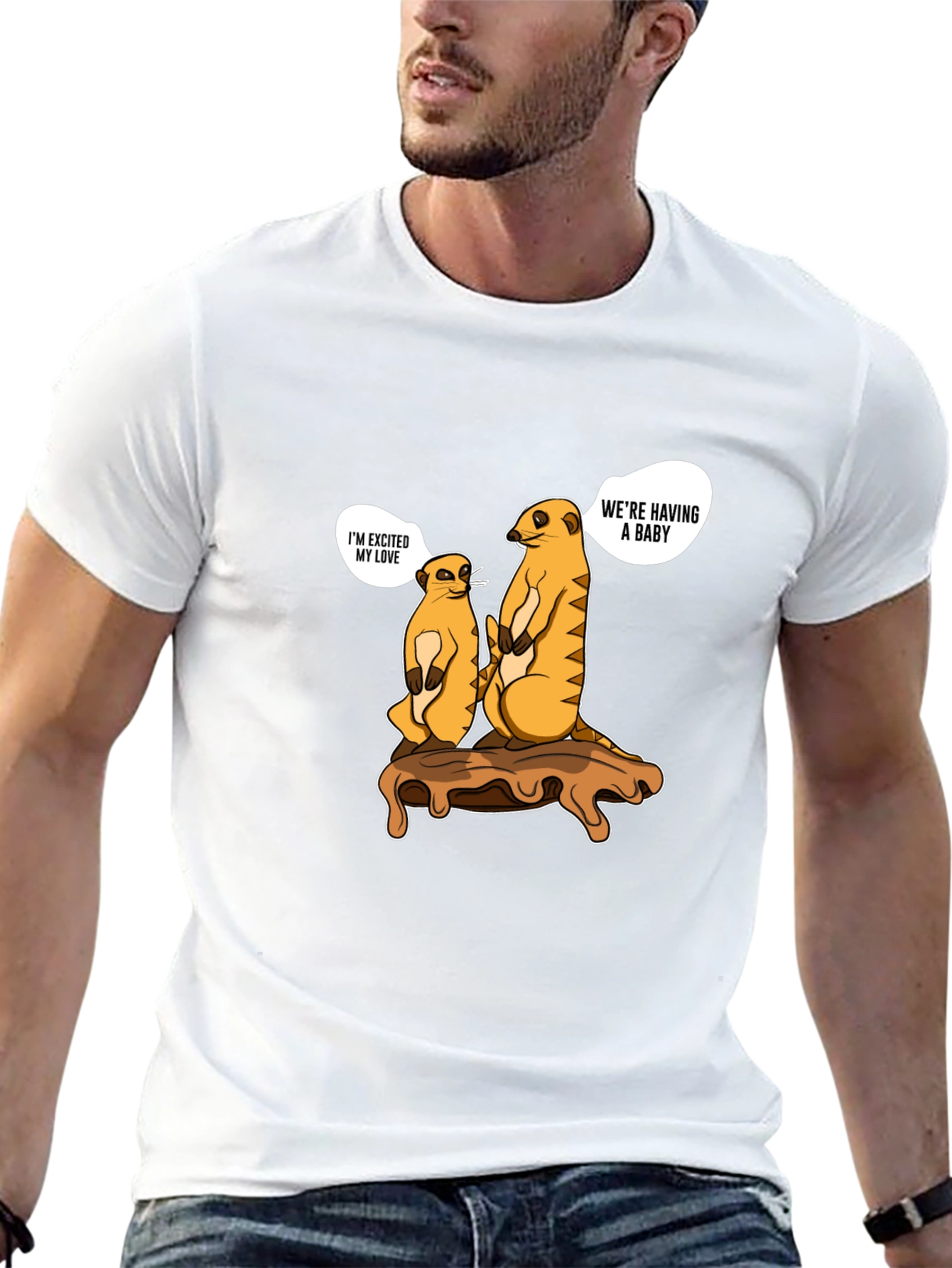 Meerkat Baby Announcement T-Shirt