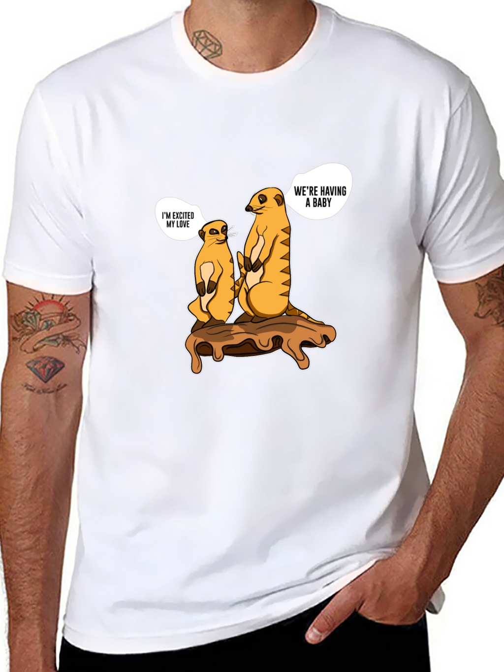 Meerkat Baby Announcement T-Shirt