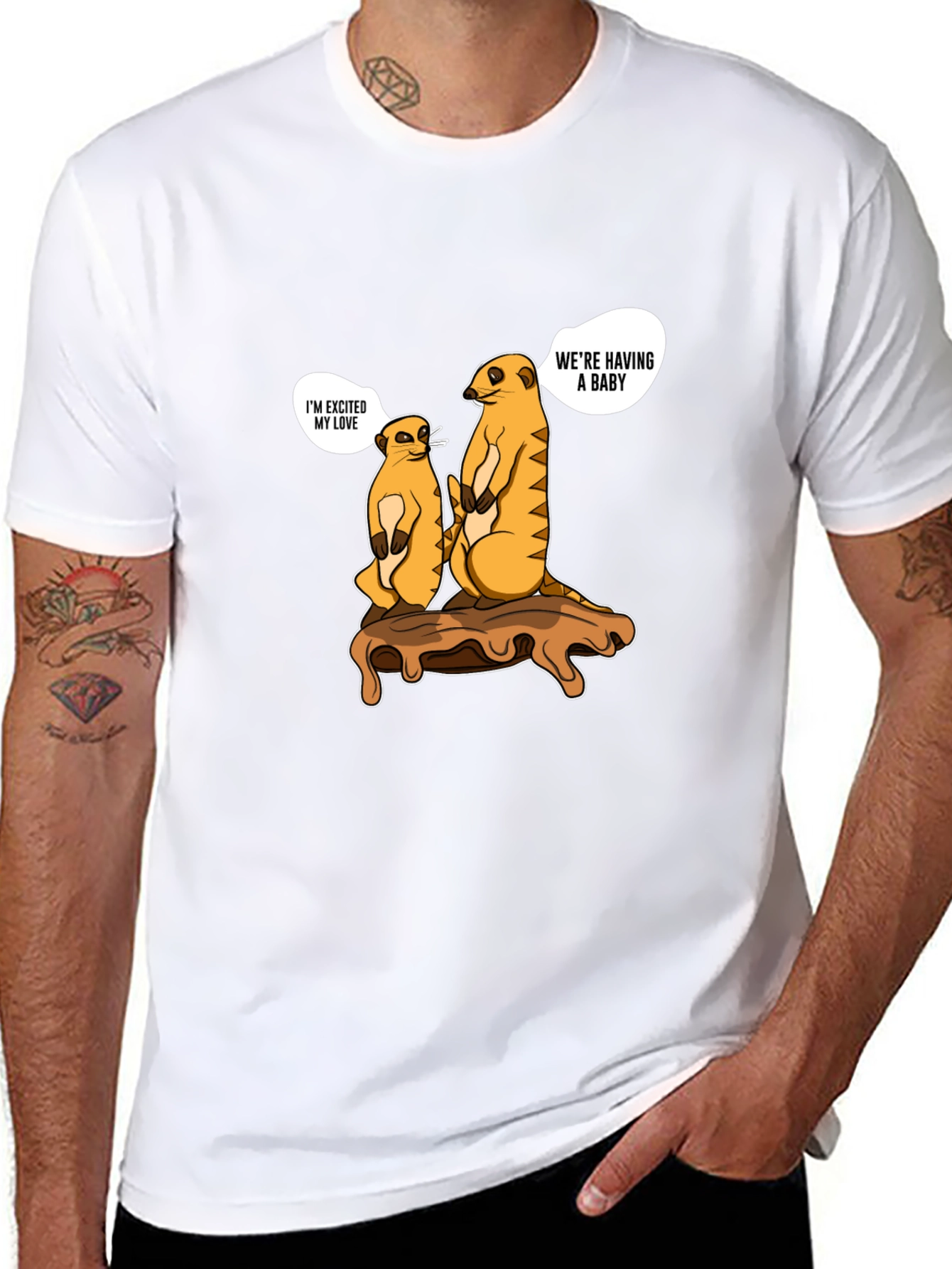 Meerkat Baby Announcement T-Shirt