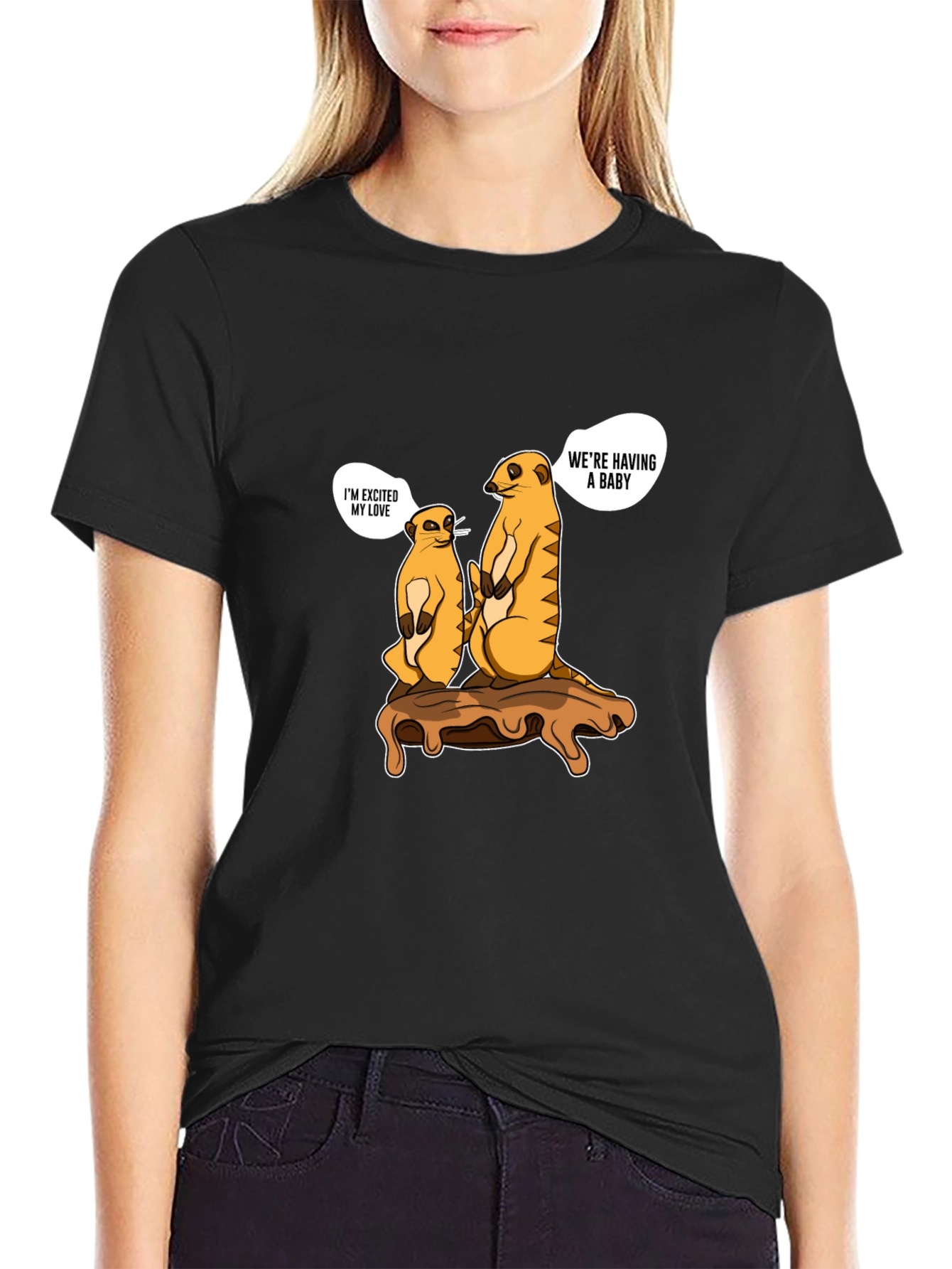 Meerkat Baby Announcement T-Shirt