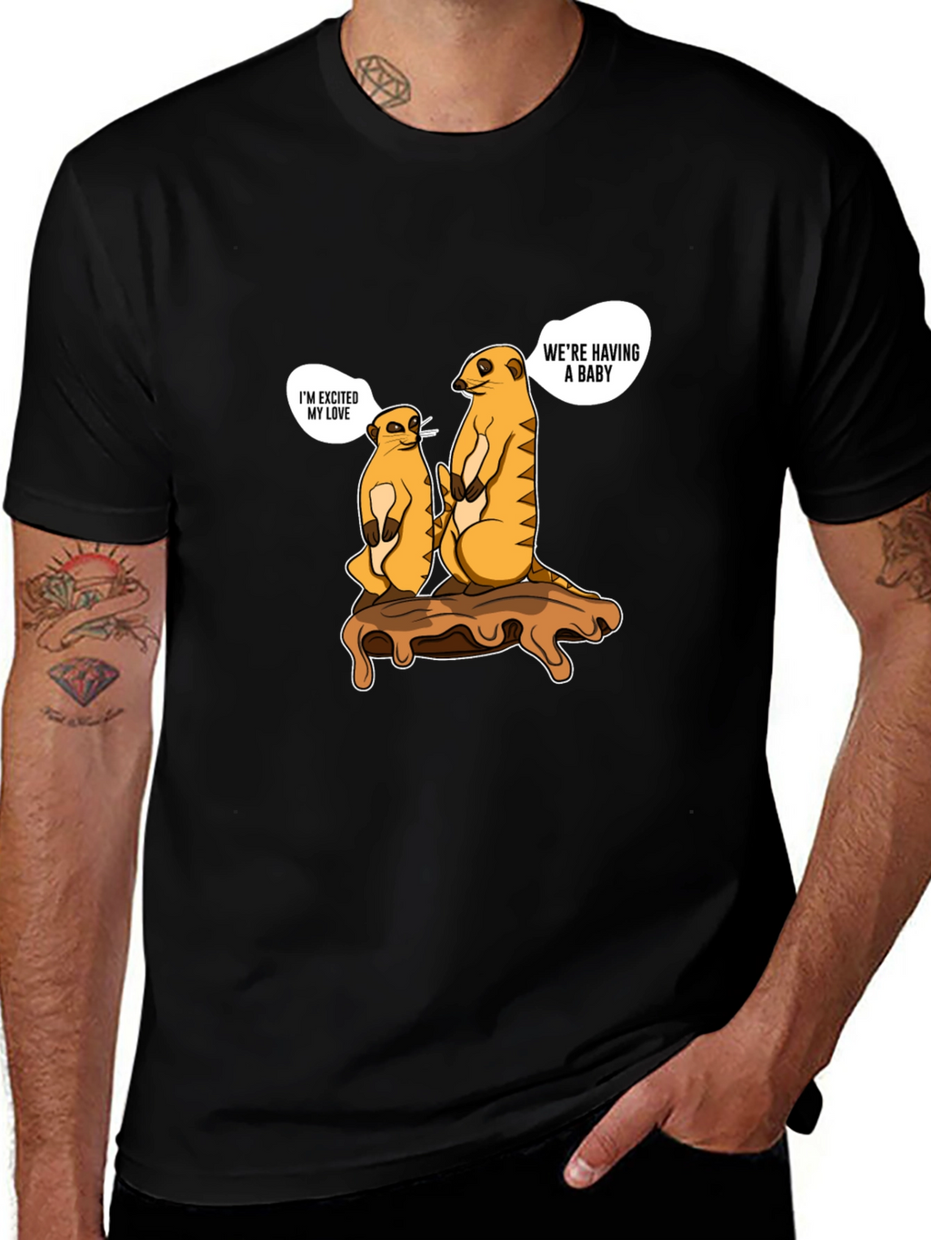 Meerkat Baby Announcement T-Shirt