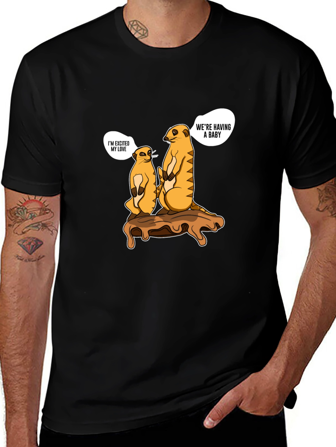 Meerkat Baby Announcement T-Shirt