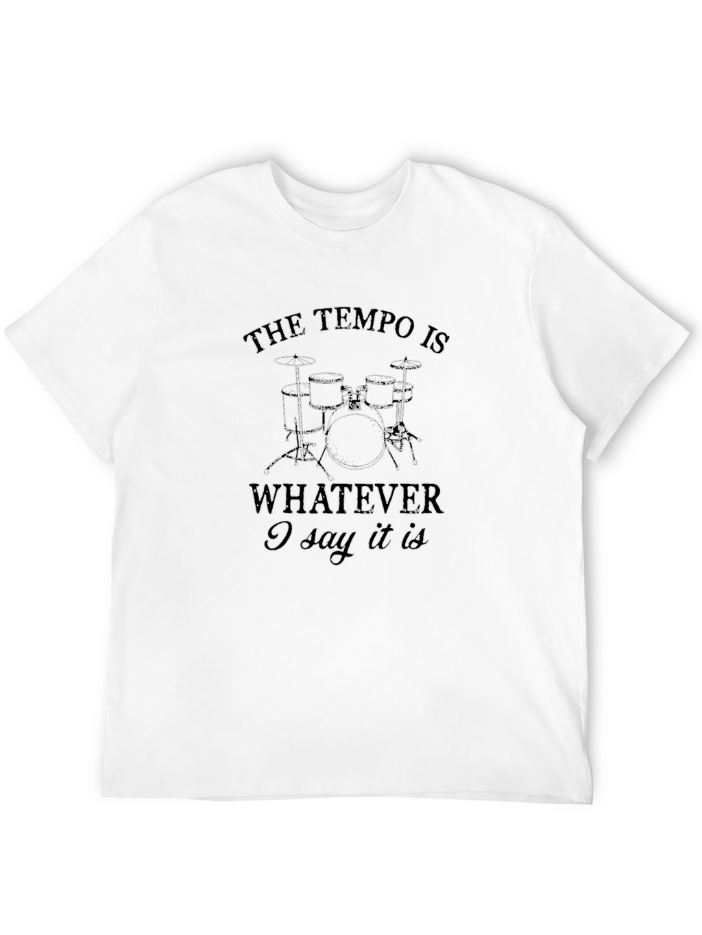 Tempo Drummer Graphic T-Shirt - Music Lover Tee