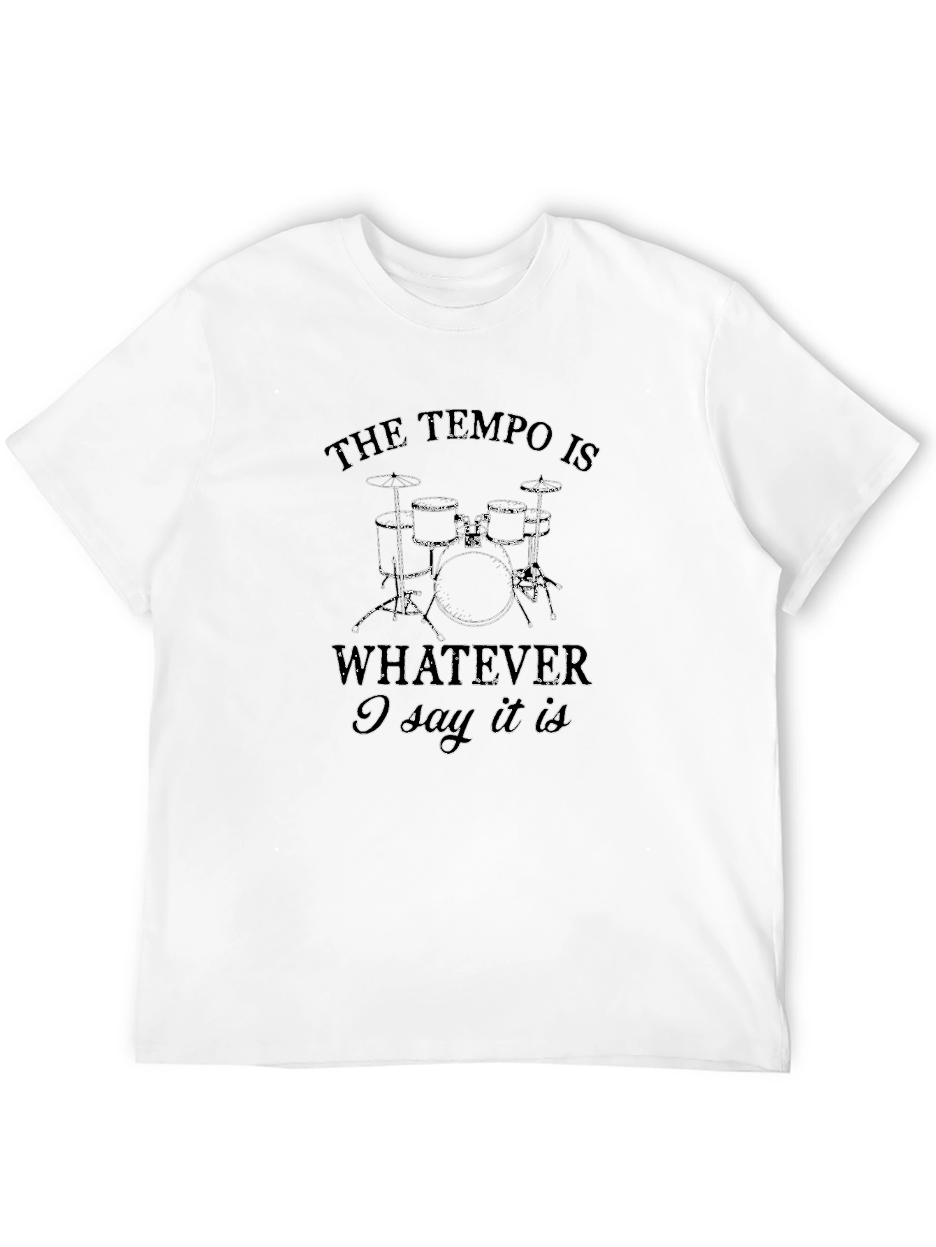 Tempo Drummer Graphic T-Shirt - Music Lover Tee
