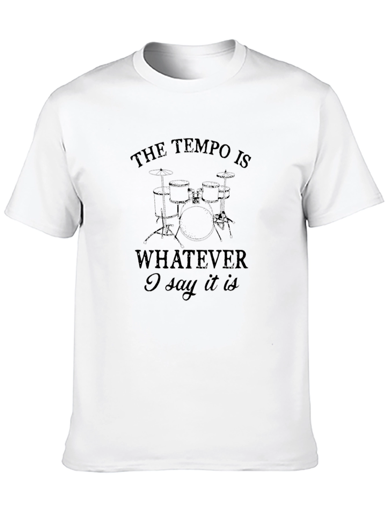 Tempo Drummer Graphic T-Shirt - Music Lover Tee