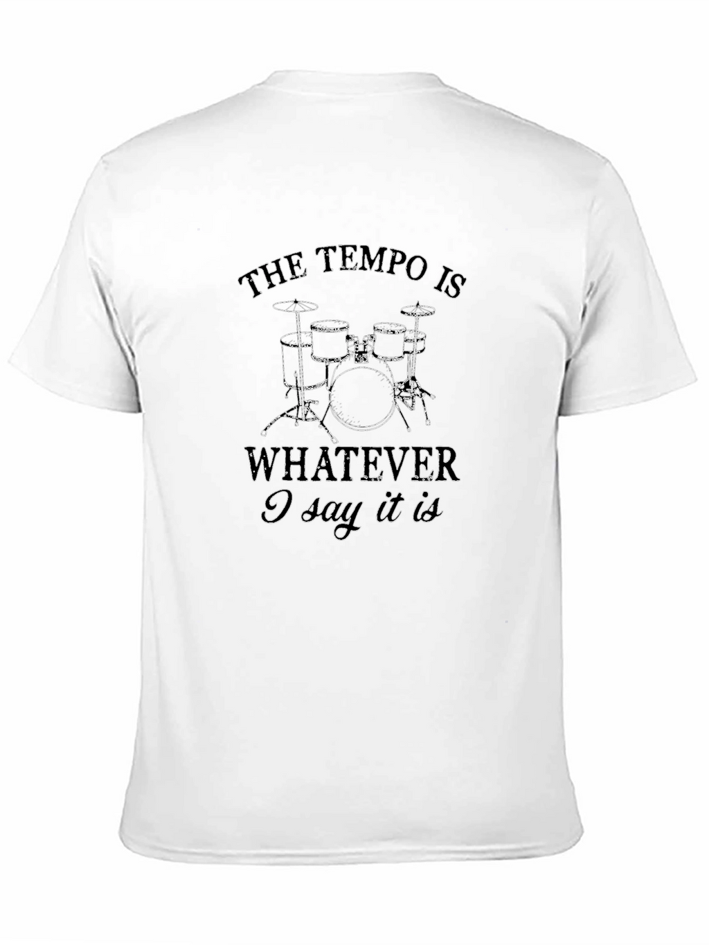 Tempo Drummer Graphic T-Shirt - Music Lover Tee