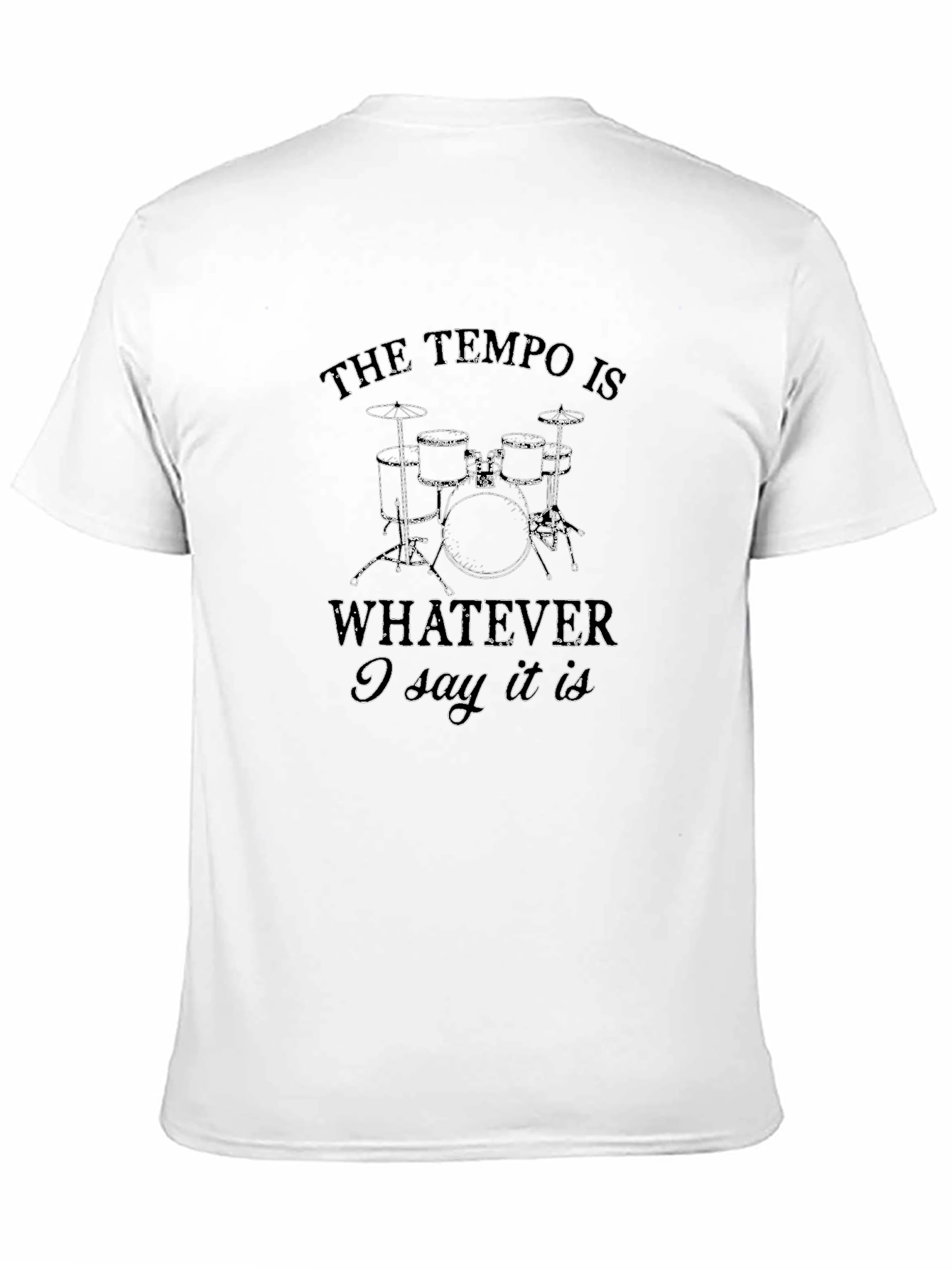 Tempo Drummer Graphic T-Shirt - Music Lover Tee