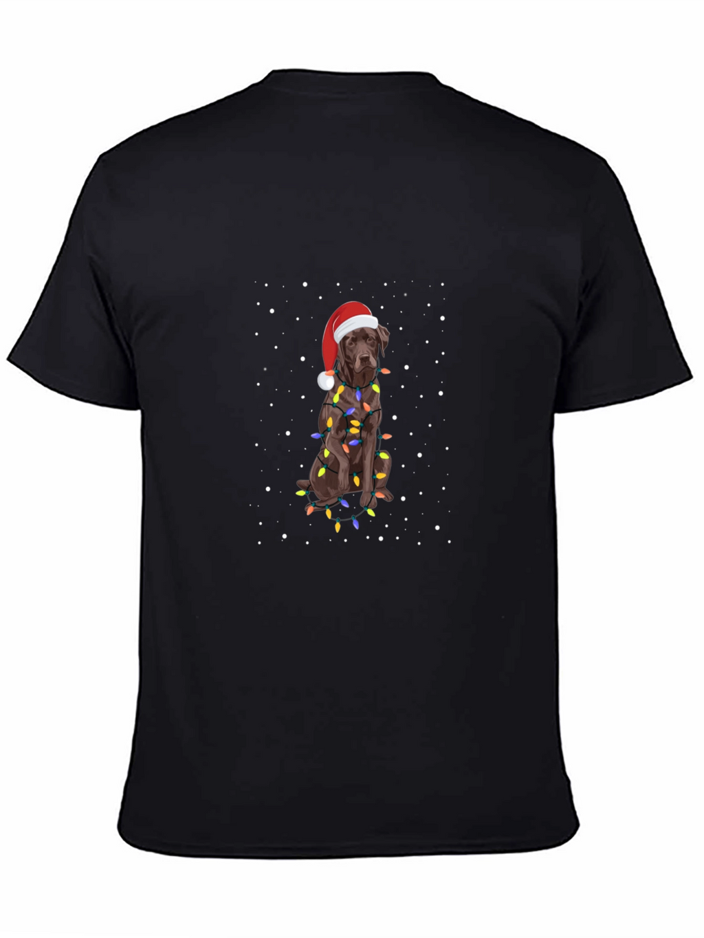 Festive Dog Christmas Lights T-Shirt