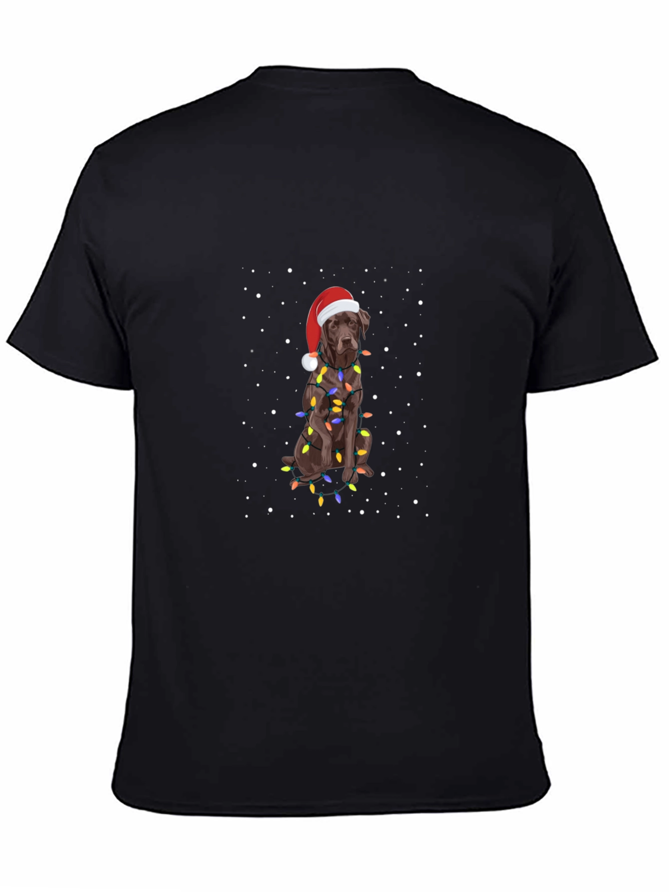 Festive Dog Christmas Lights T-Shirt