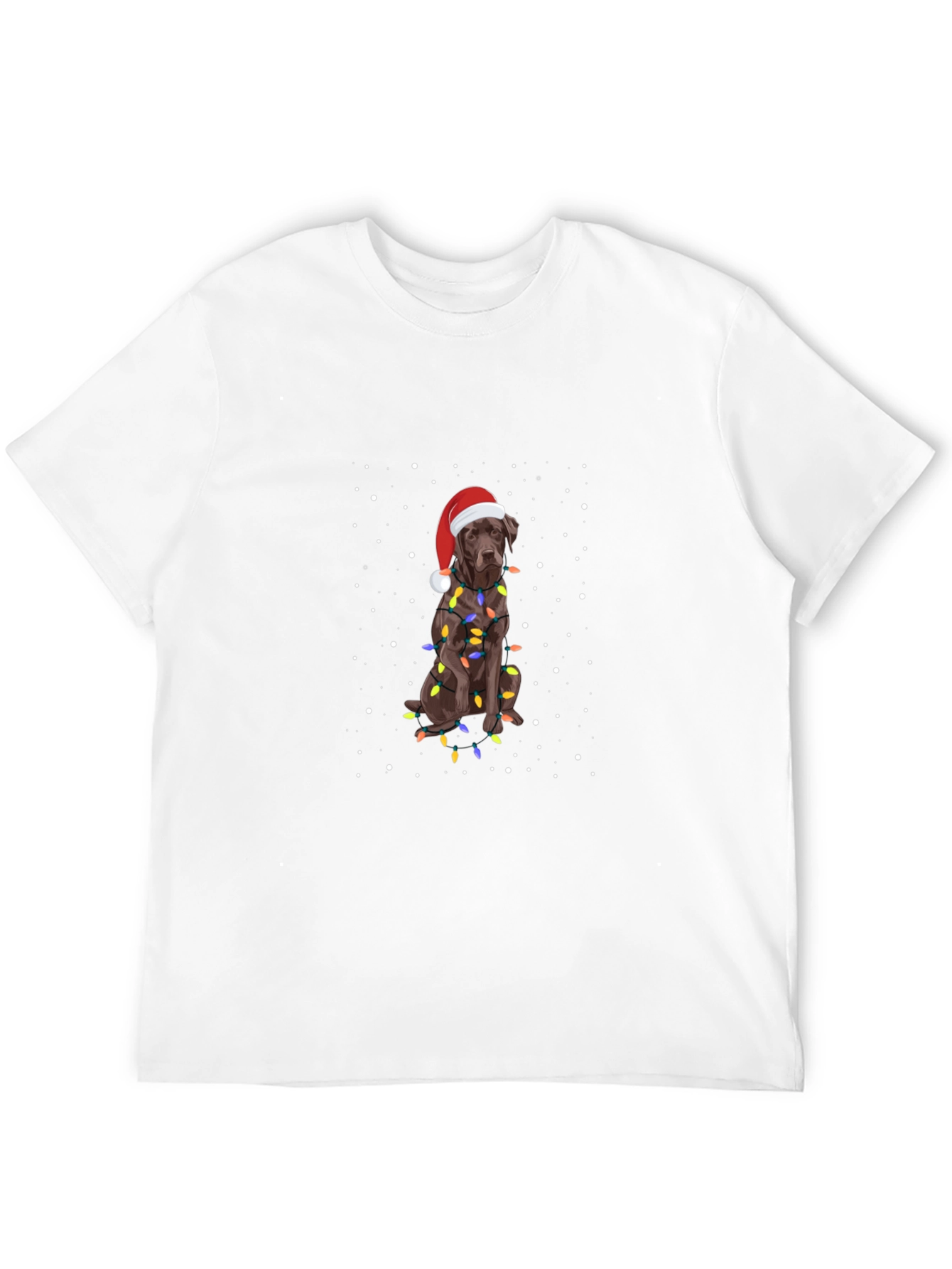 Festive Dog Christmas Lights T-Shirt