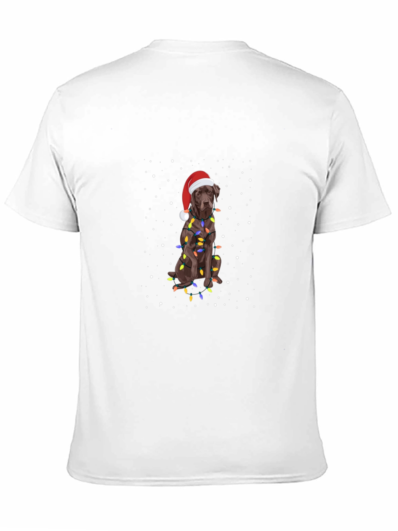 Festive Dog Christmas Lights T-Shirt