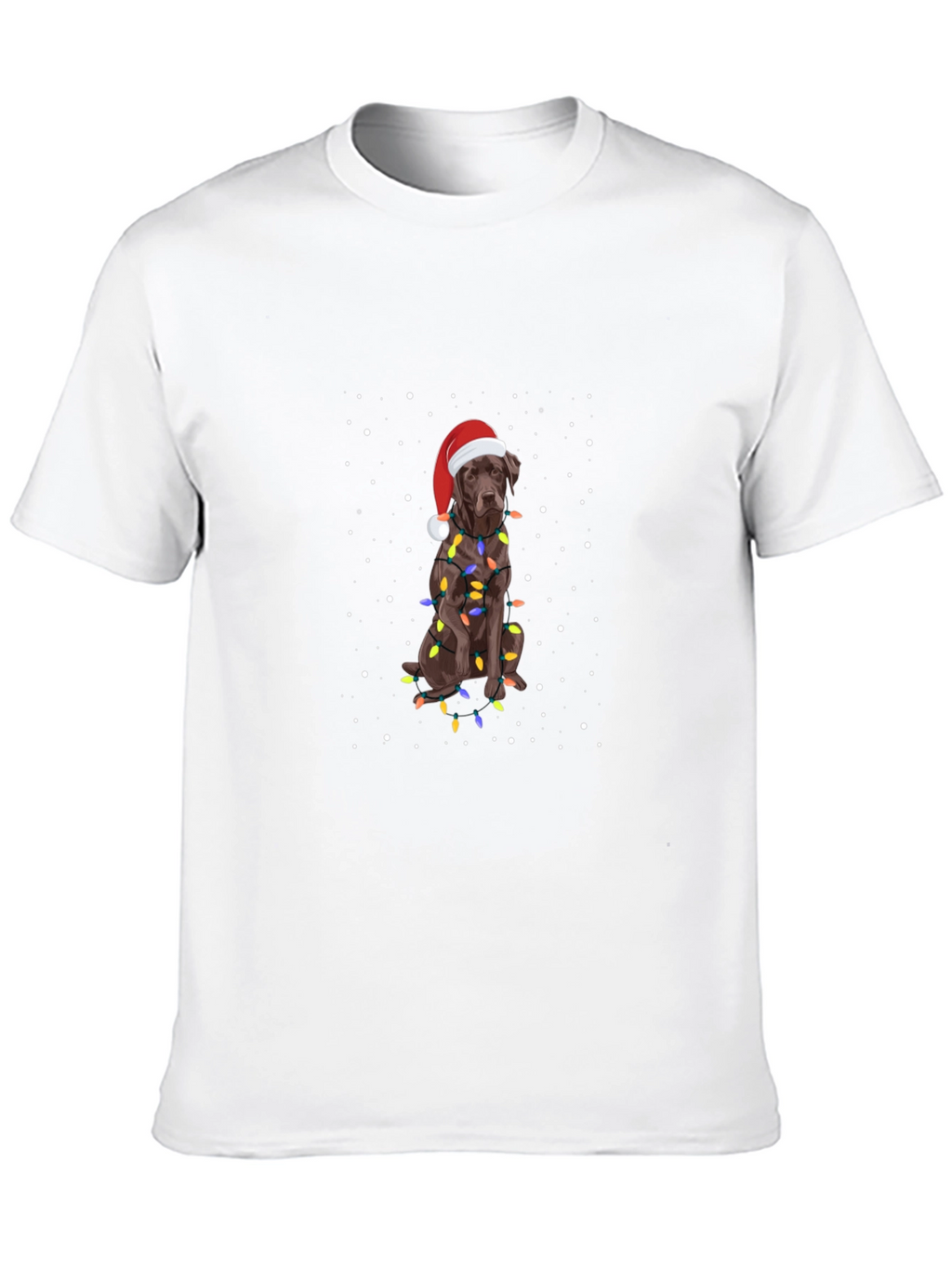 Festive Dog Christmas Lights T-Shirt