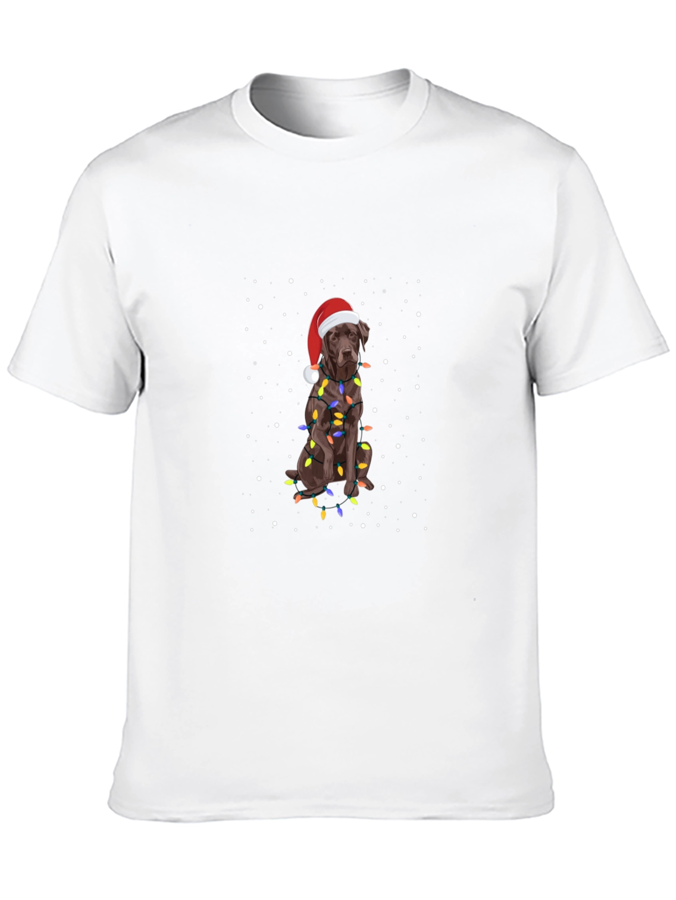 Festive Dog Christmas Lights T-Shirt