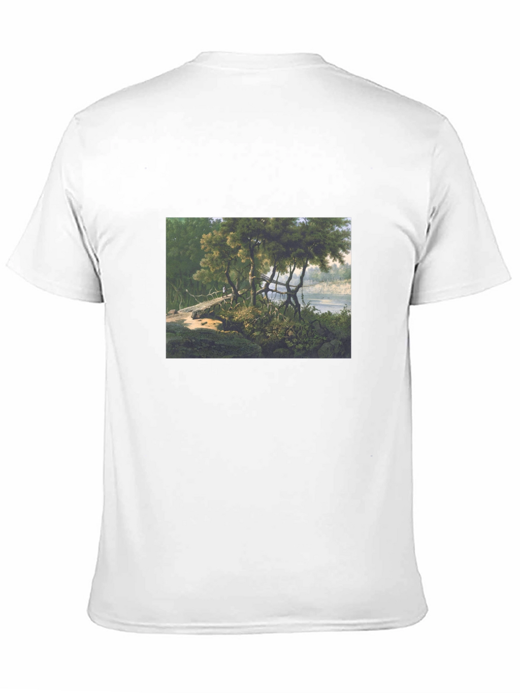 Nature Scene Black T-Shirt
