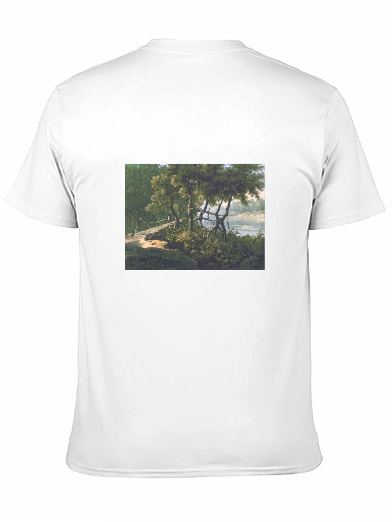 Nature Scene Black T-Shirt