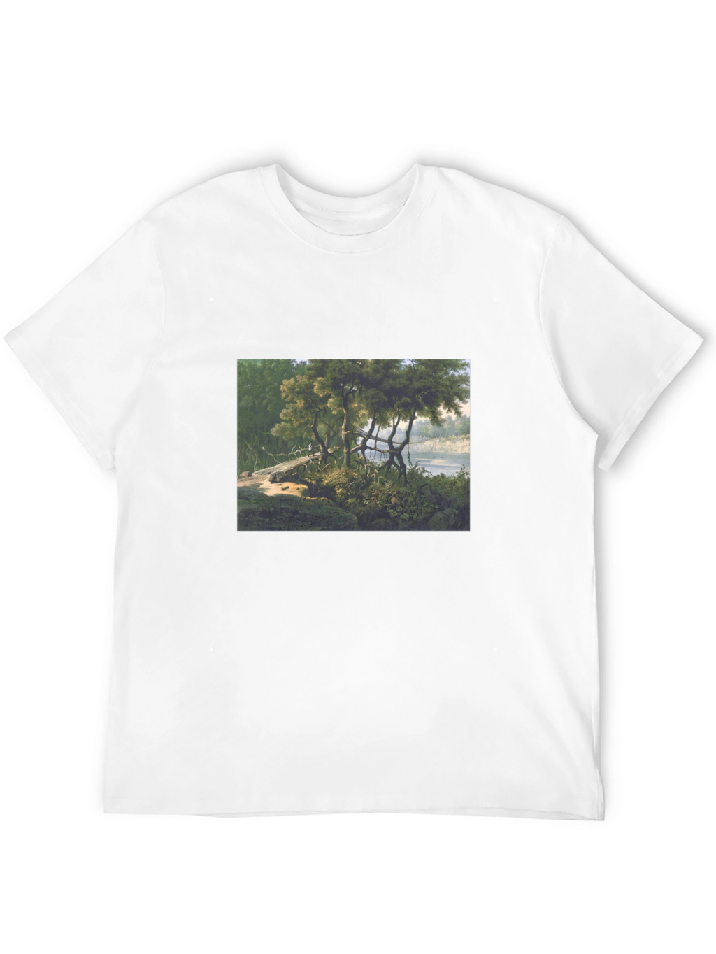 Nature Scene Black T-Shirt