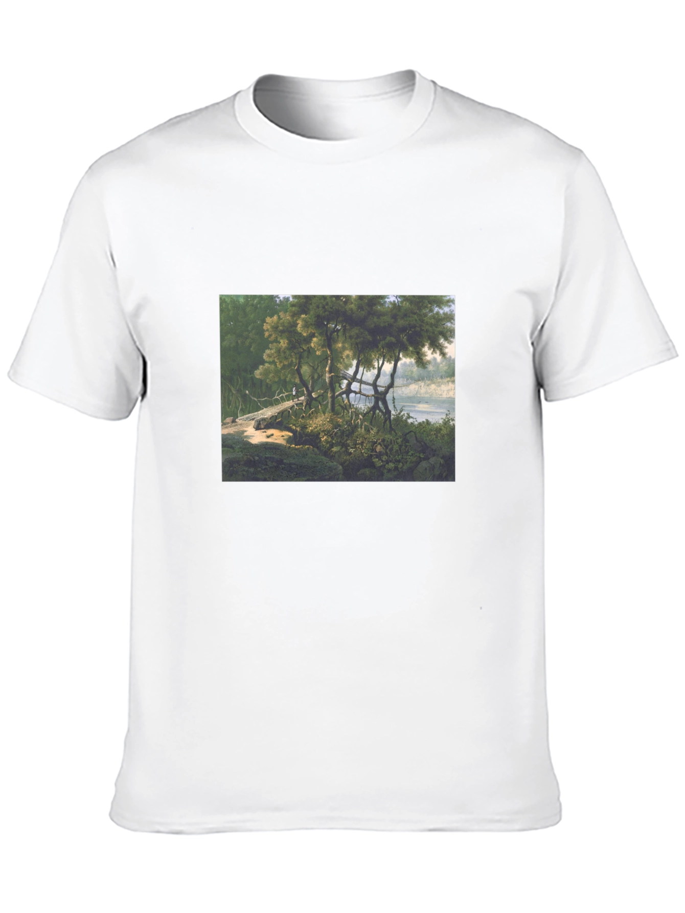 Nature Scene Black T-Shirt