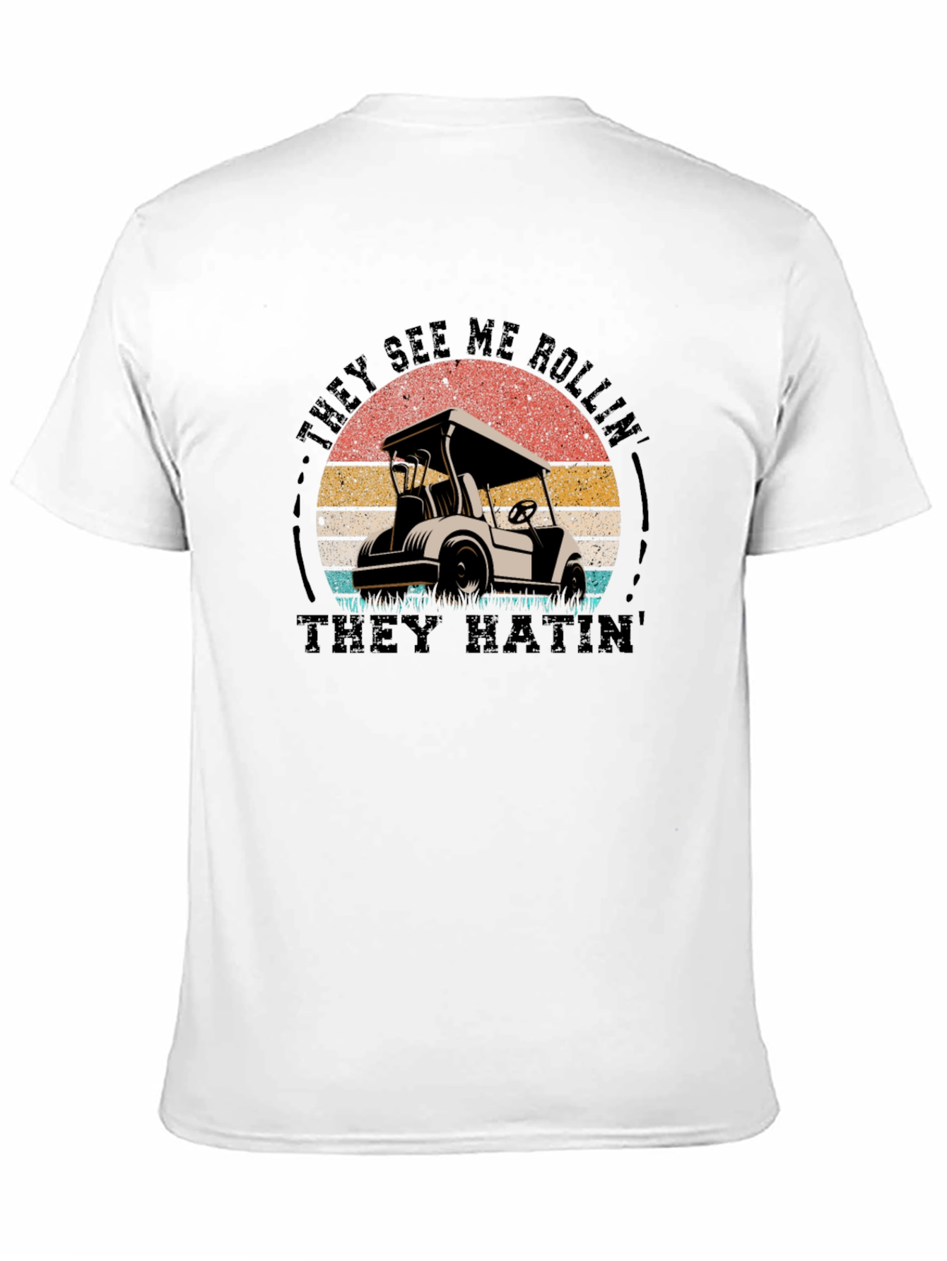 They See Me Rollin Mens Black T-Shirt