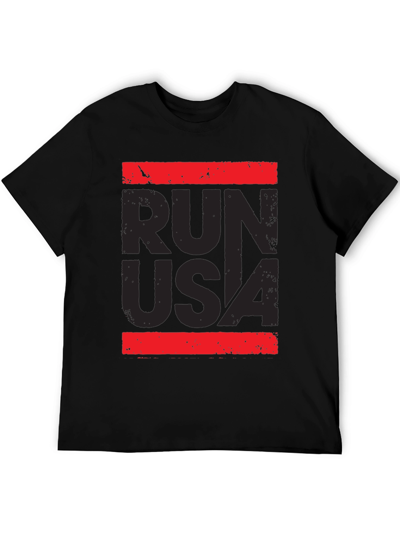 Run USA Graphic Print T-Shirt