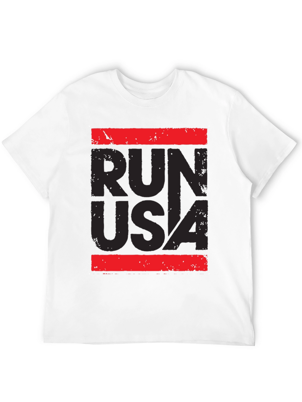 Run USA Graphic Print T-Shirt