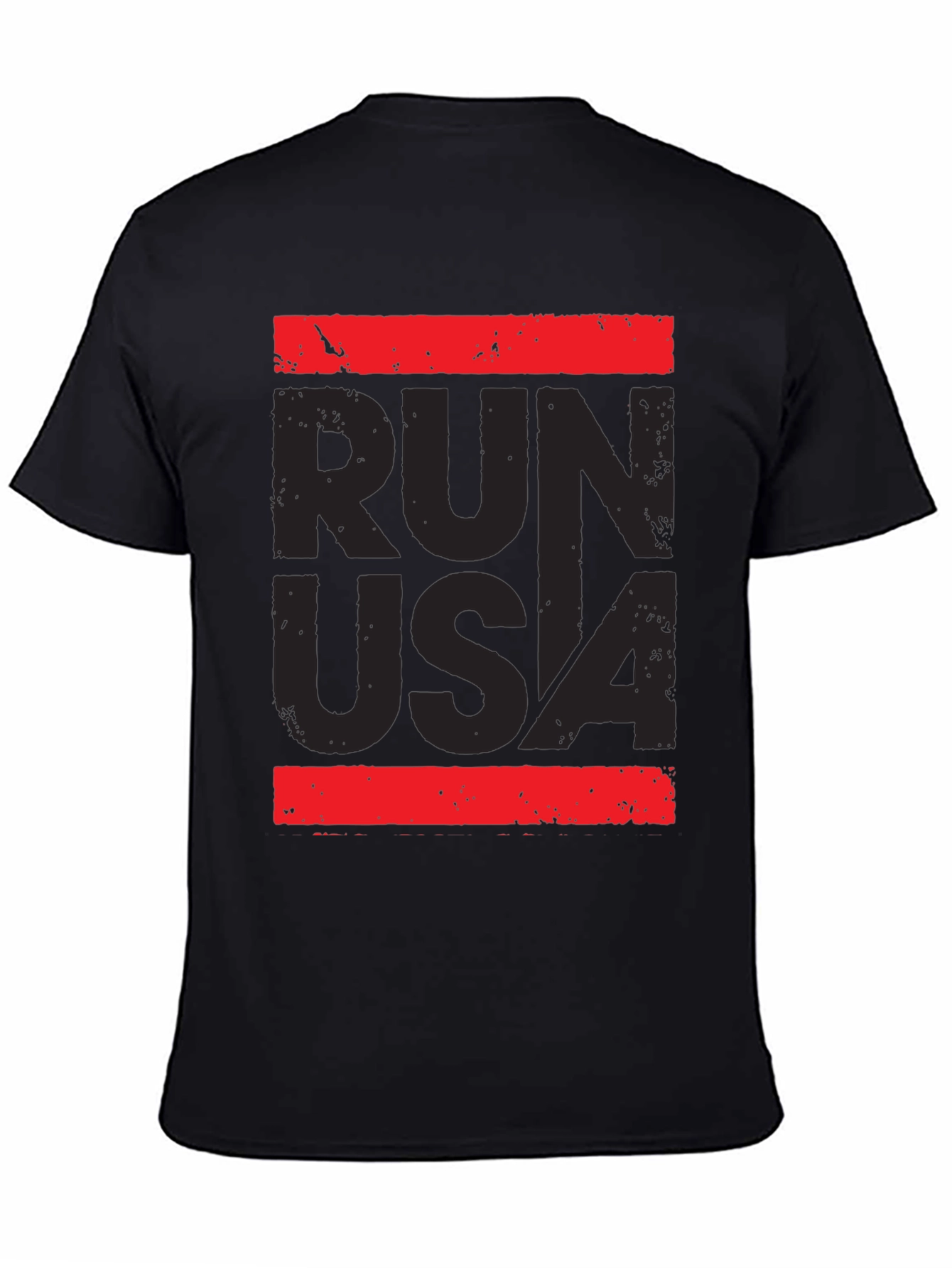 Run USA Graphic Print T-Shirt