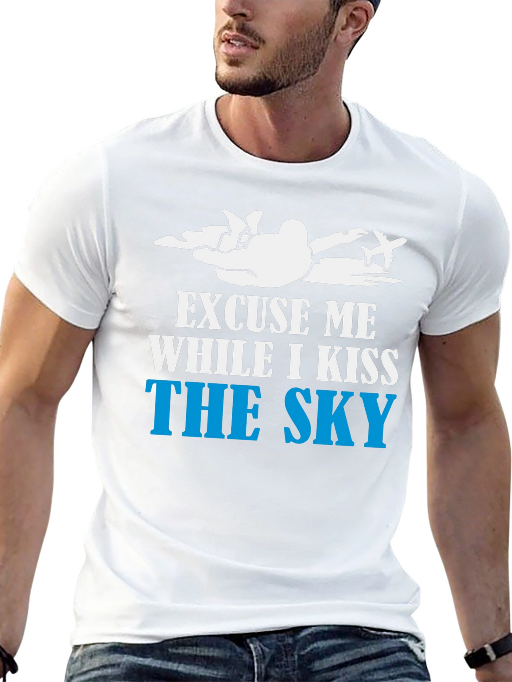 Skydiving T-Shirt - Kiss The Sky