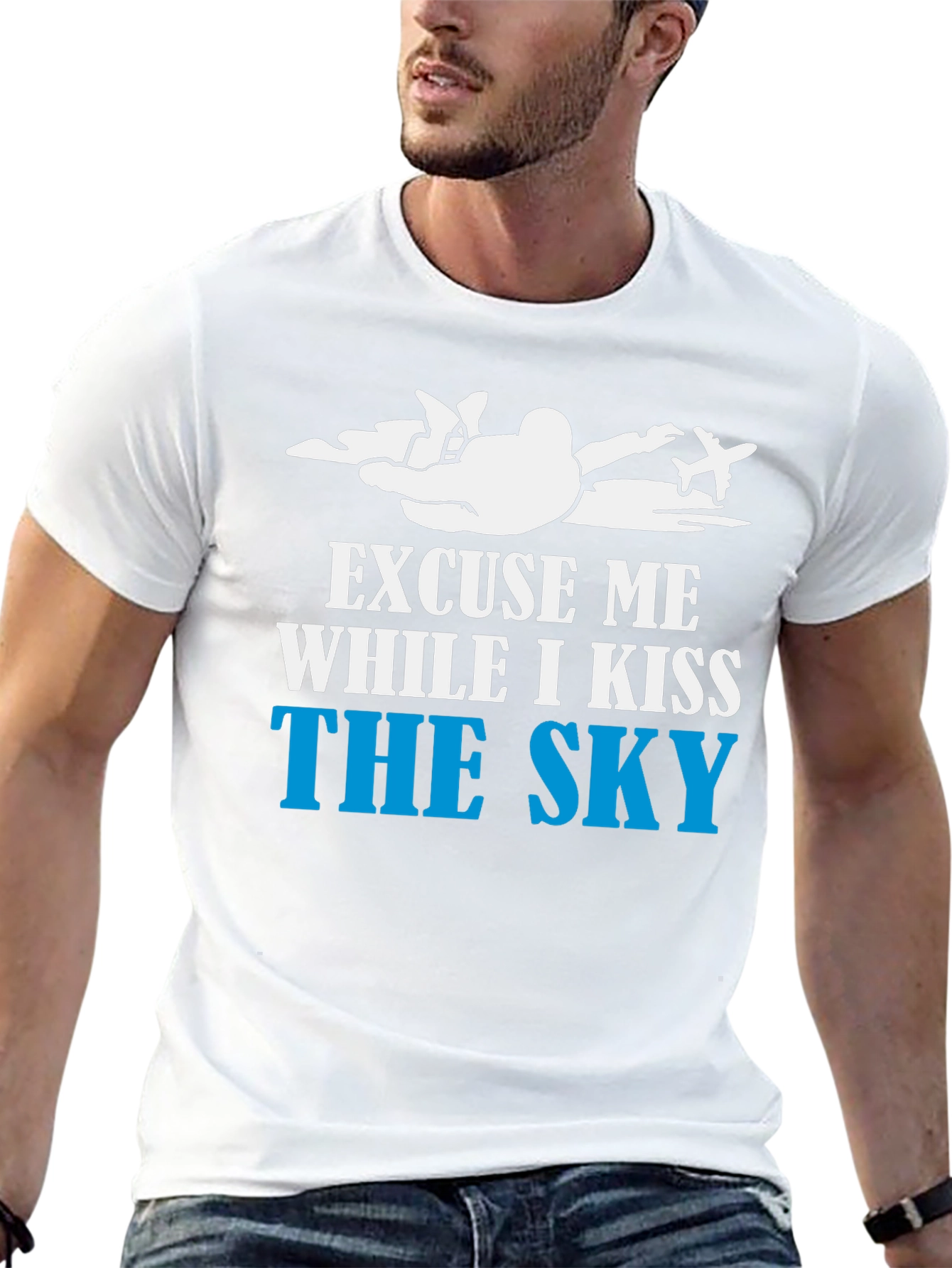 Skydiving T-Shirt - Kiss The Sky