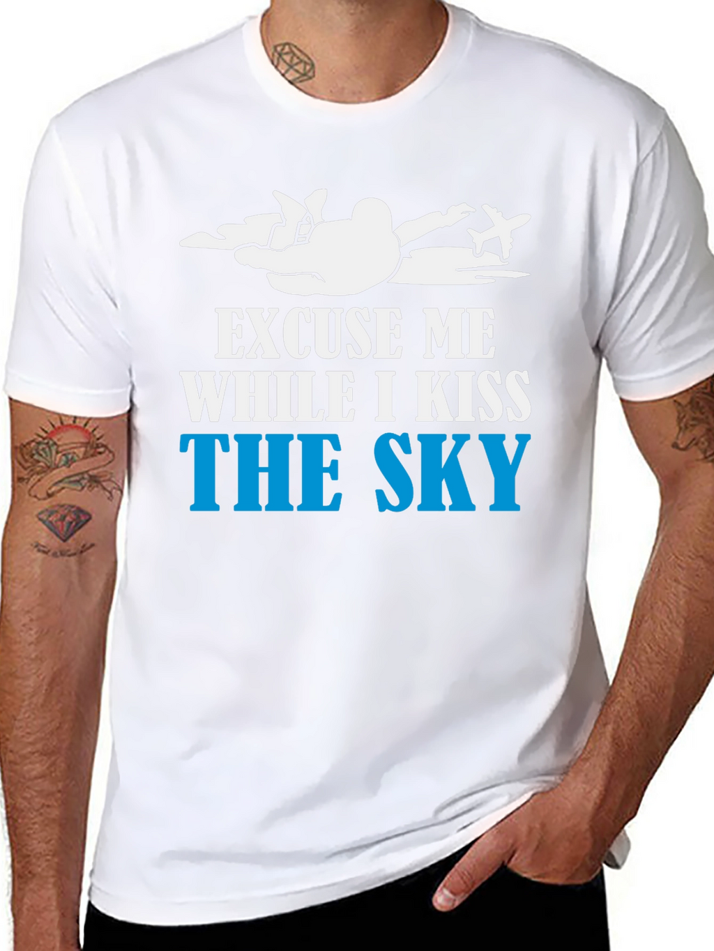 Skydiving T-Shirt - Kiss The Sky