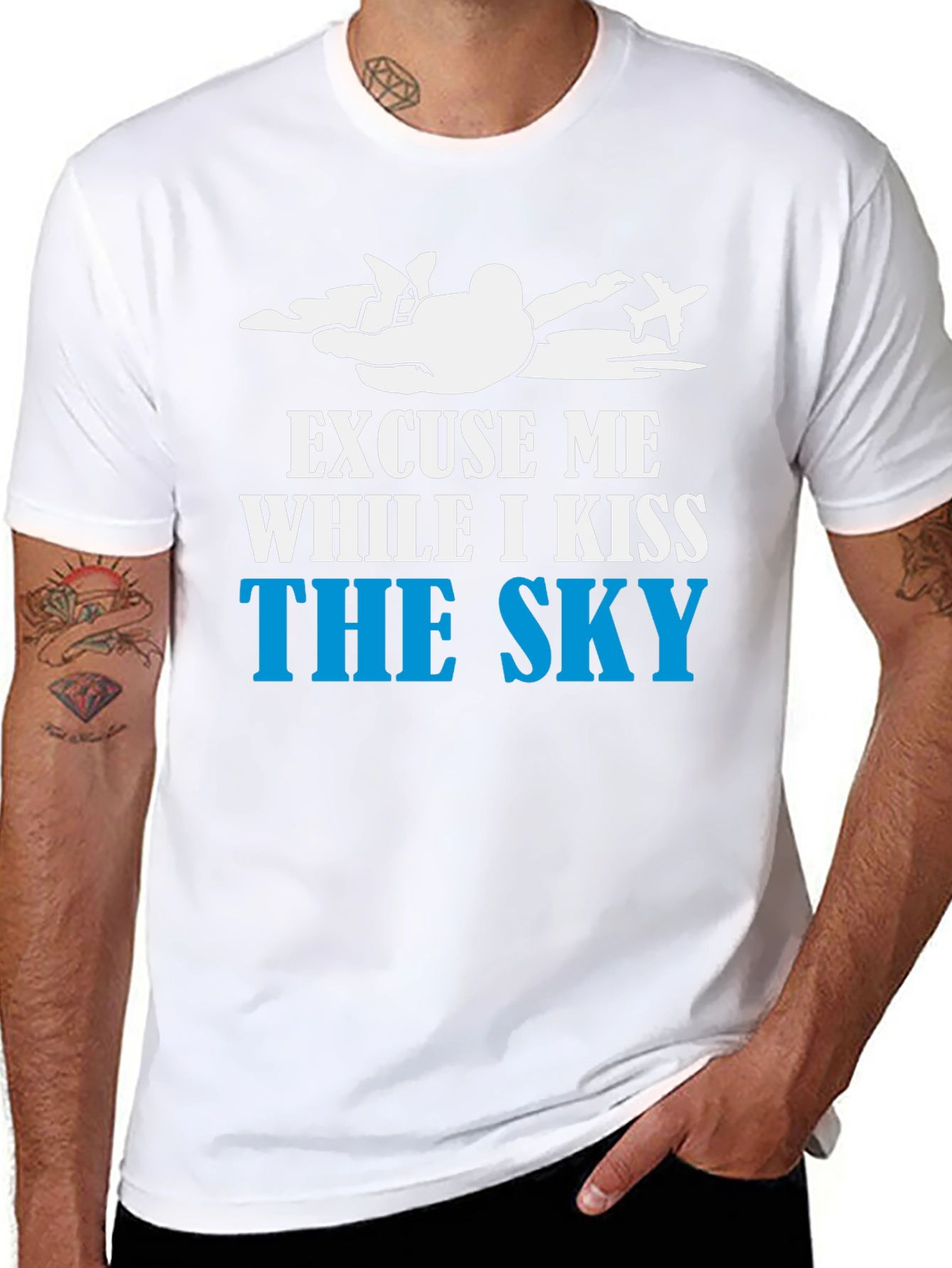 Skydiving T-Shirt - Kiss The Sky