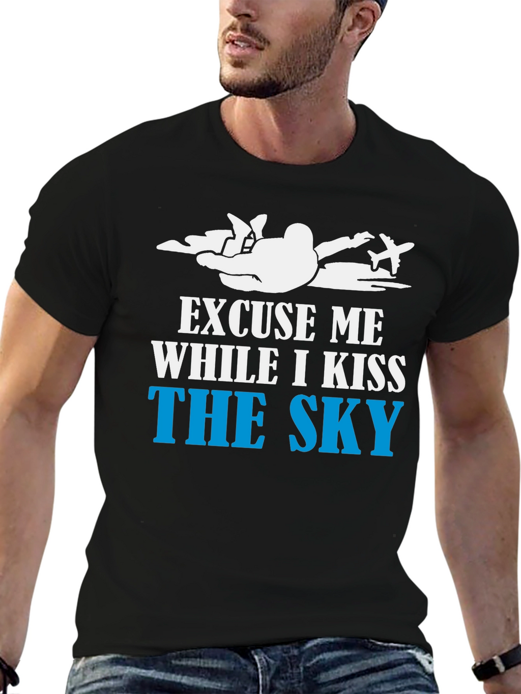 Skydiving T-Shirt - Kiss The Sky