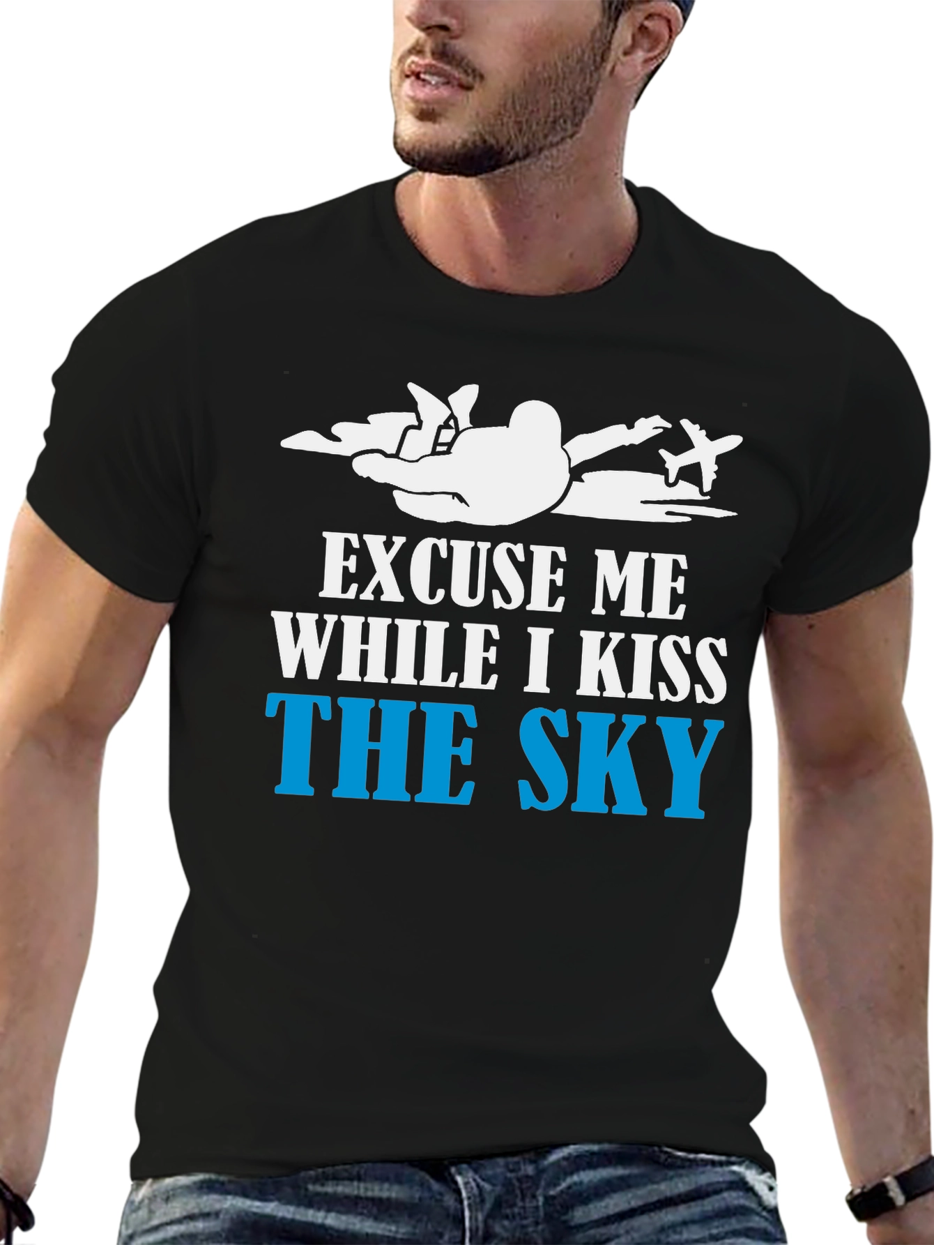 Skydiving T-Shirt - Kiss The Sky