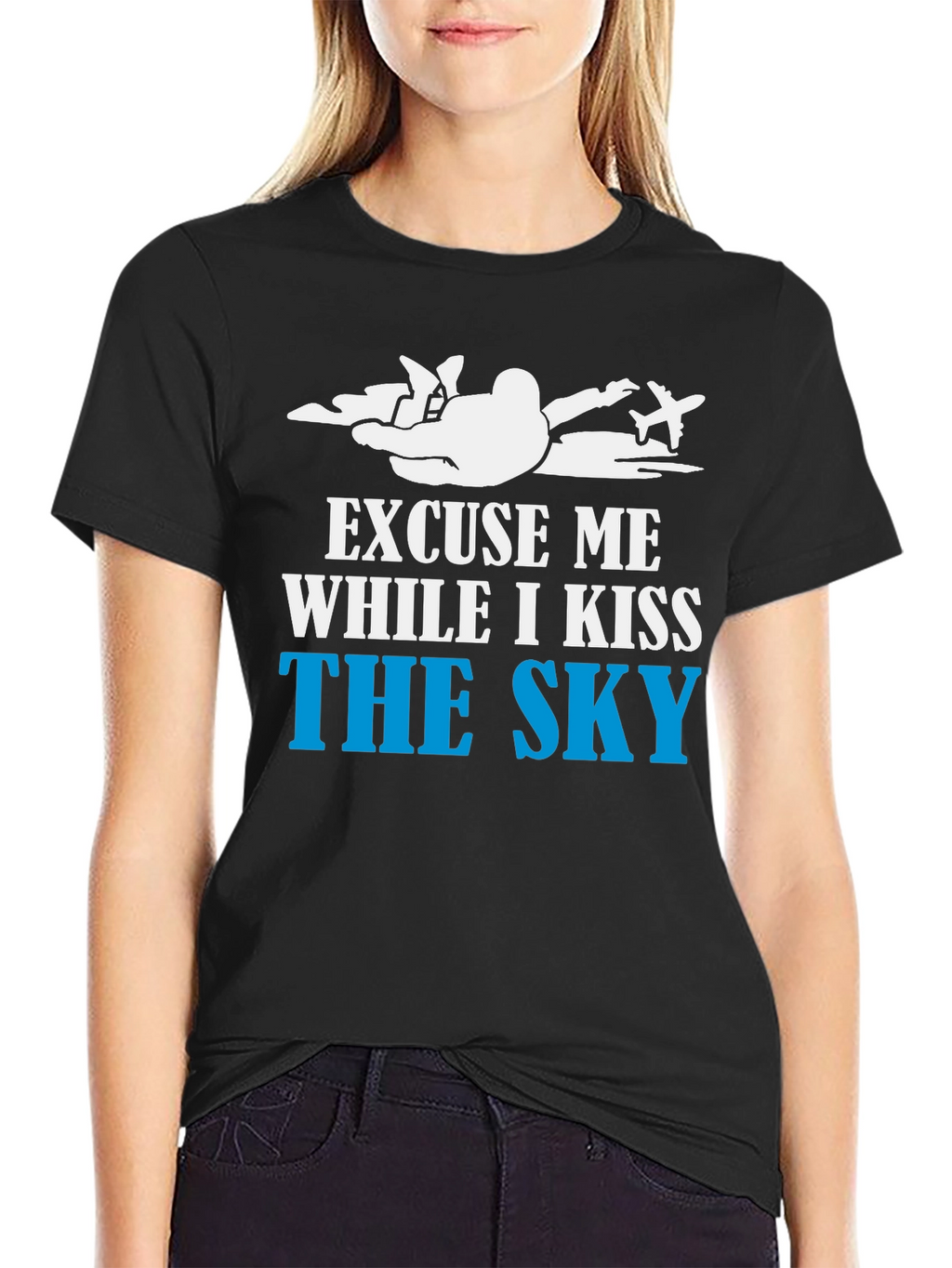 Skydiving T-Shirt - Kiss The Sky