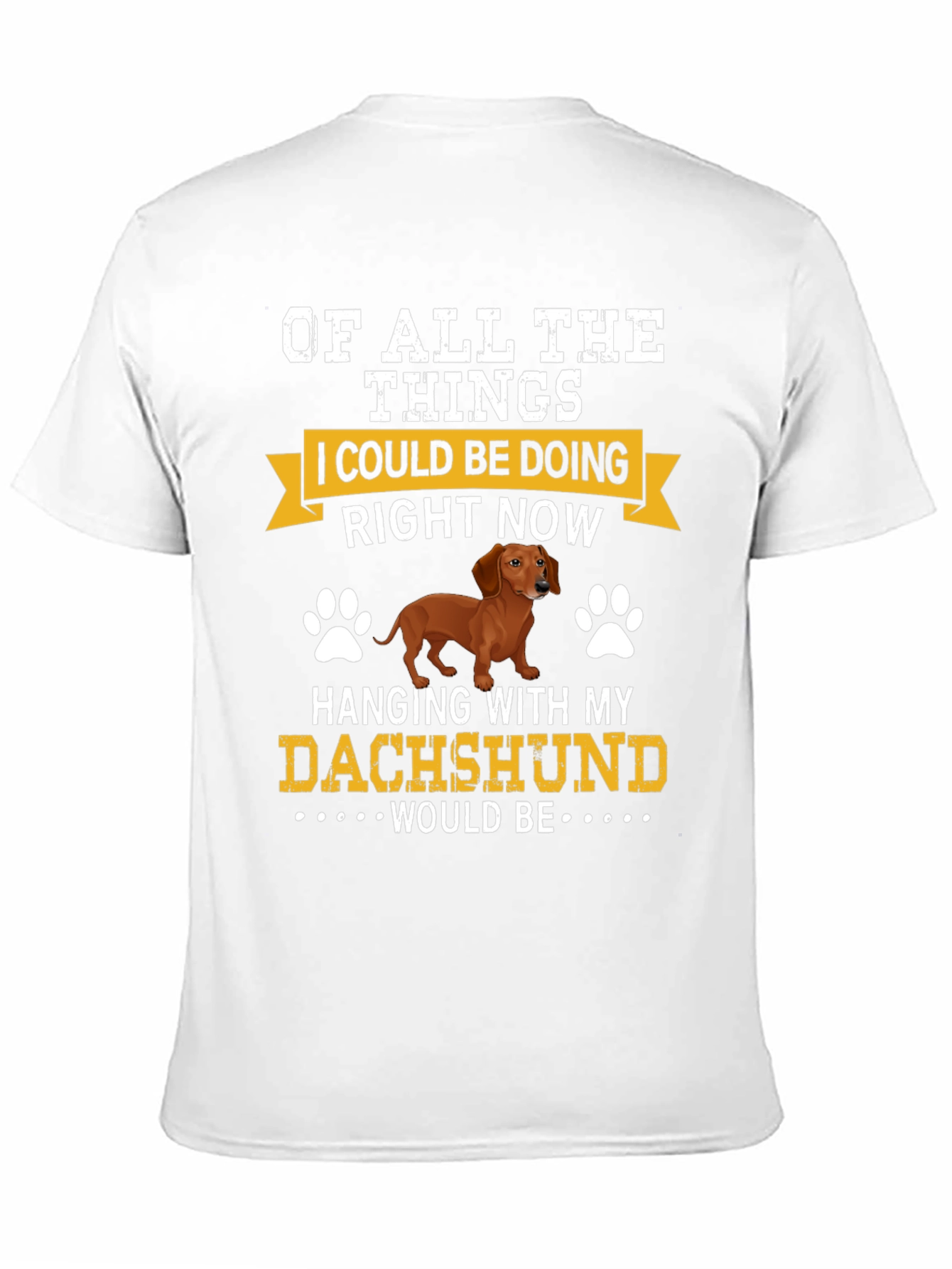 Dachshund Lover T-Shirt - Hanging with My Dog
