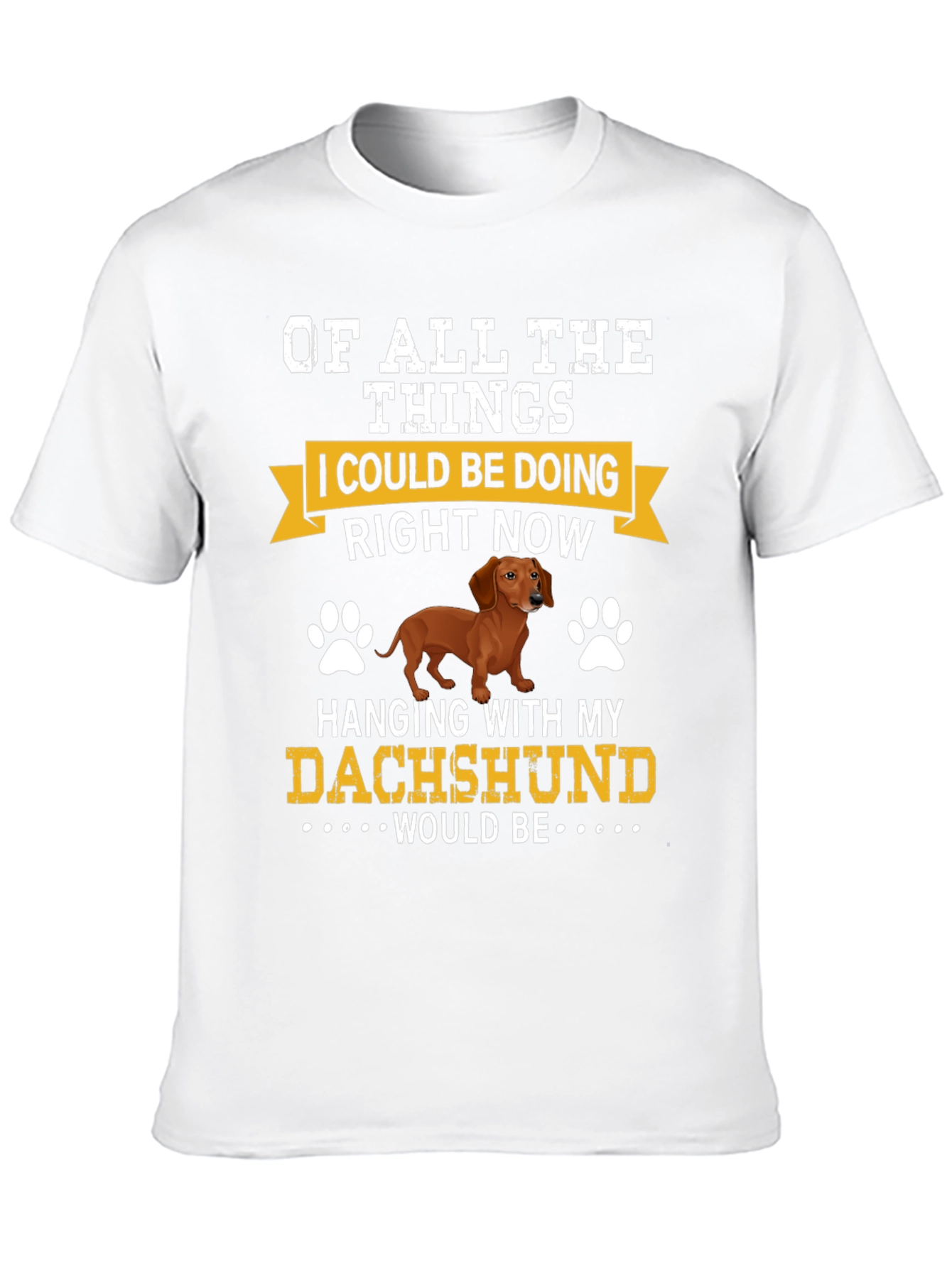 Dachshund Lover T-Shirt - Hanging with My Dog