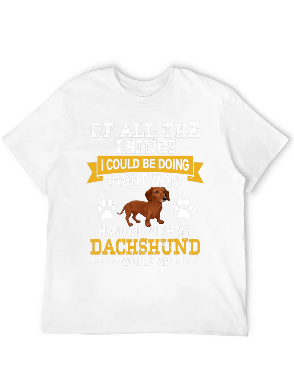 Dachshund Lover T-Shirt - Hanging with My Dog