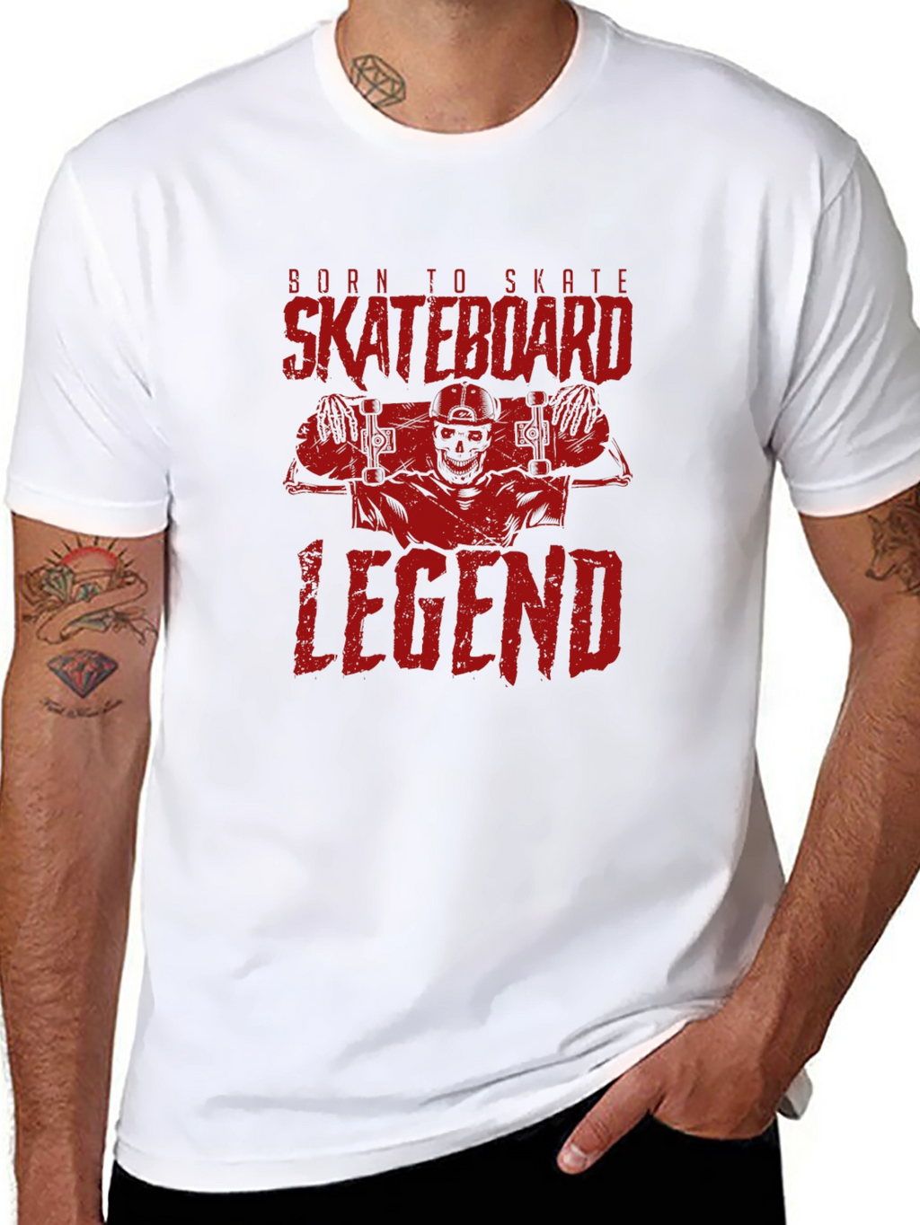 Born to Skate T-Shirt: Skateboard Legend Tee