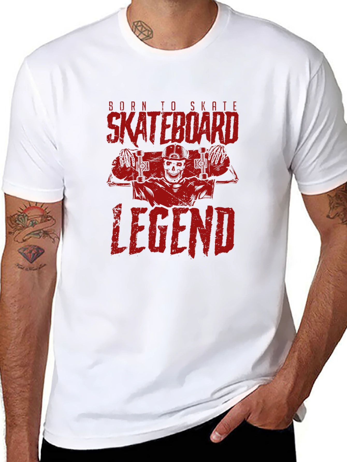 Born to Skate T-Shirt: Skateboard Legend Tee