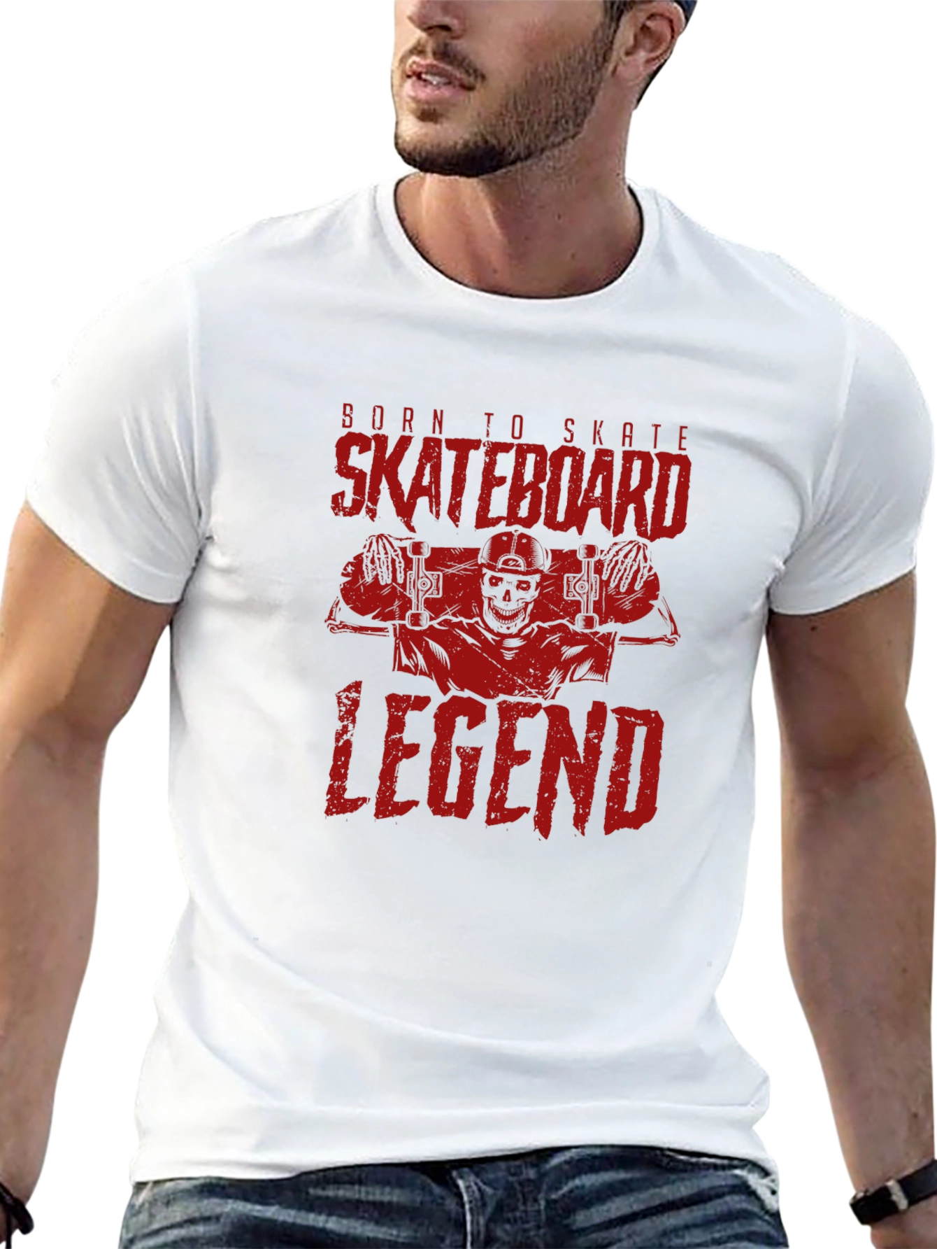 Born to Skate T-Shirt: Skateboard Legend Tee