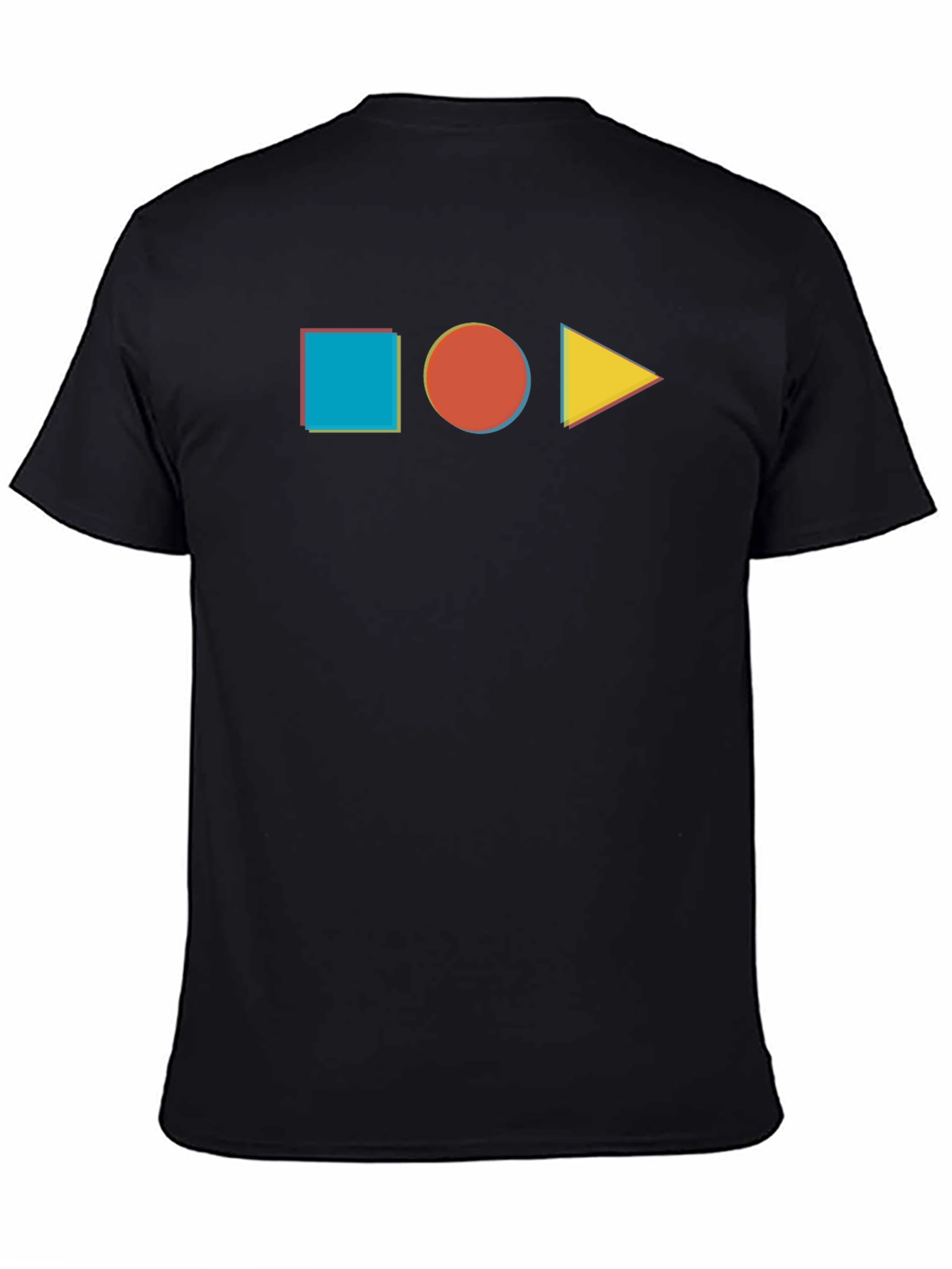 Geometric Shapes Graphic Tee - Modern Minimalist Design