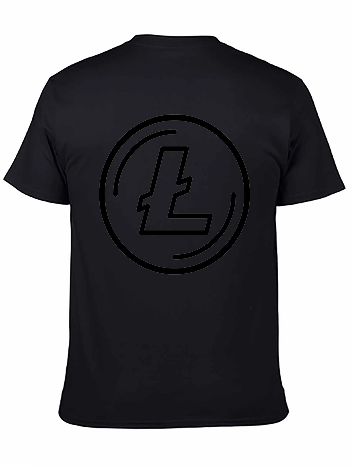 Litecoin Logo Black T-Shirt Crypto Fashion
