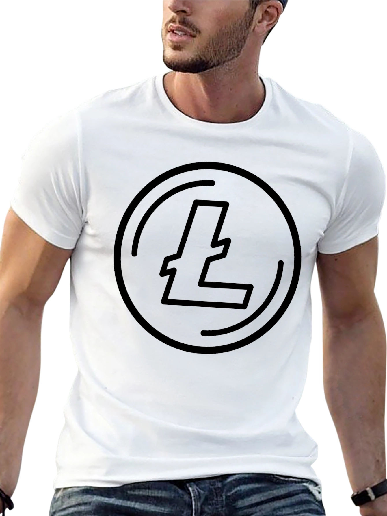 Litecoin Logo Black T-Shirt Crypto Fashion