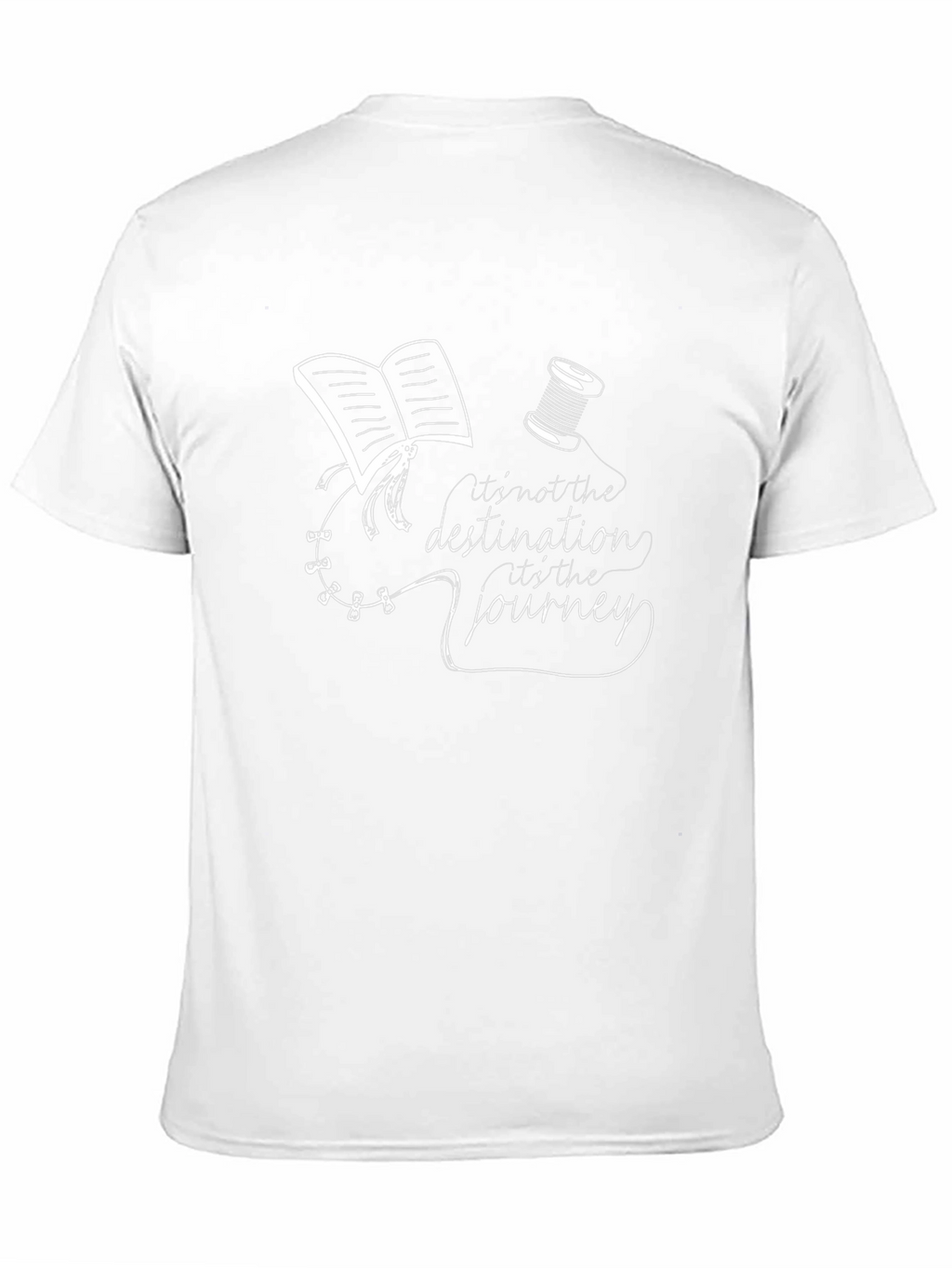 Journey T-Shirt: Book & Spool of Thread Graphic Tee